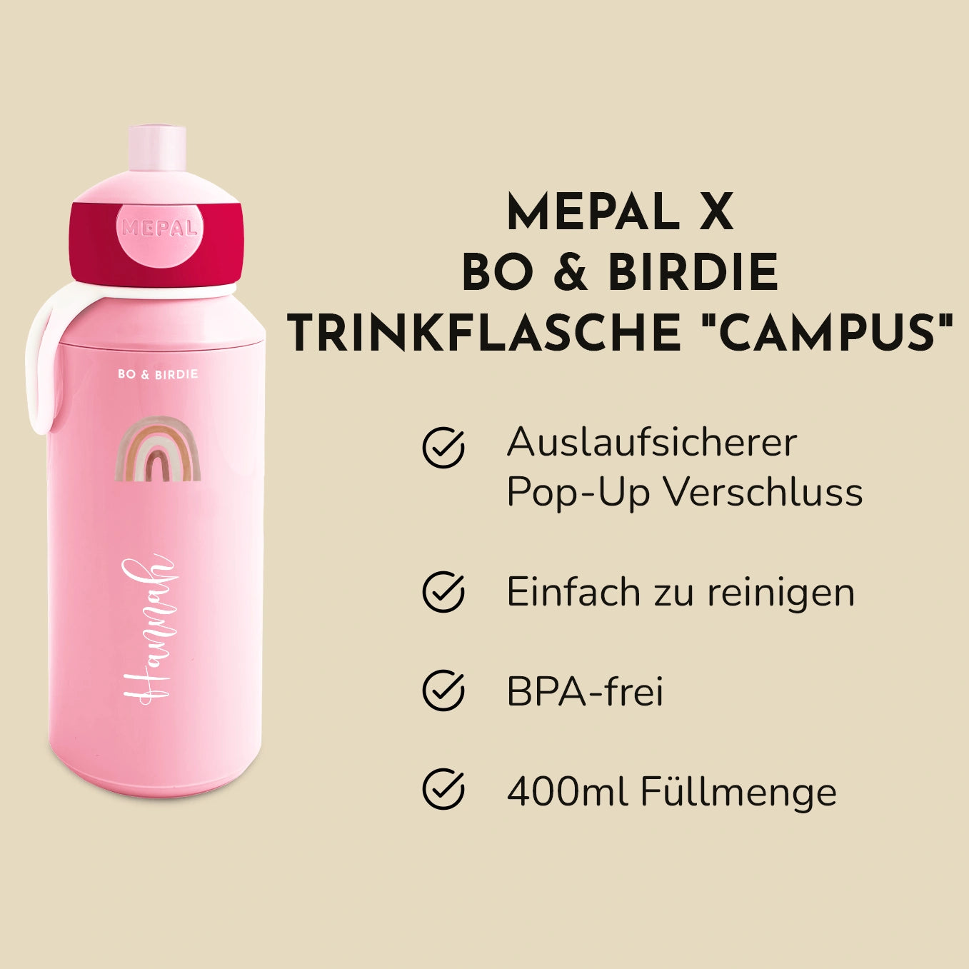 Mepal Trinkflasche Campus "Regenbogen"