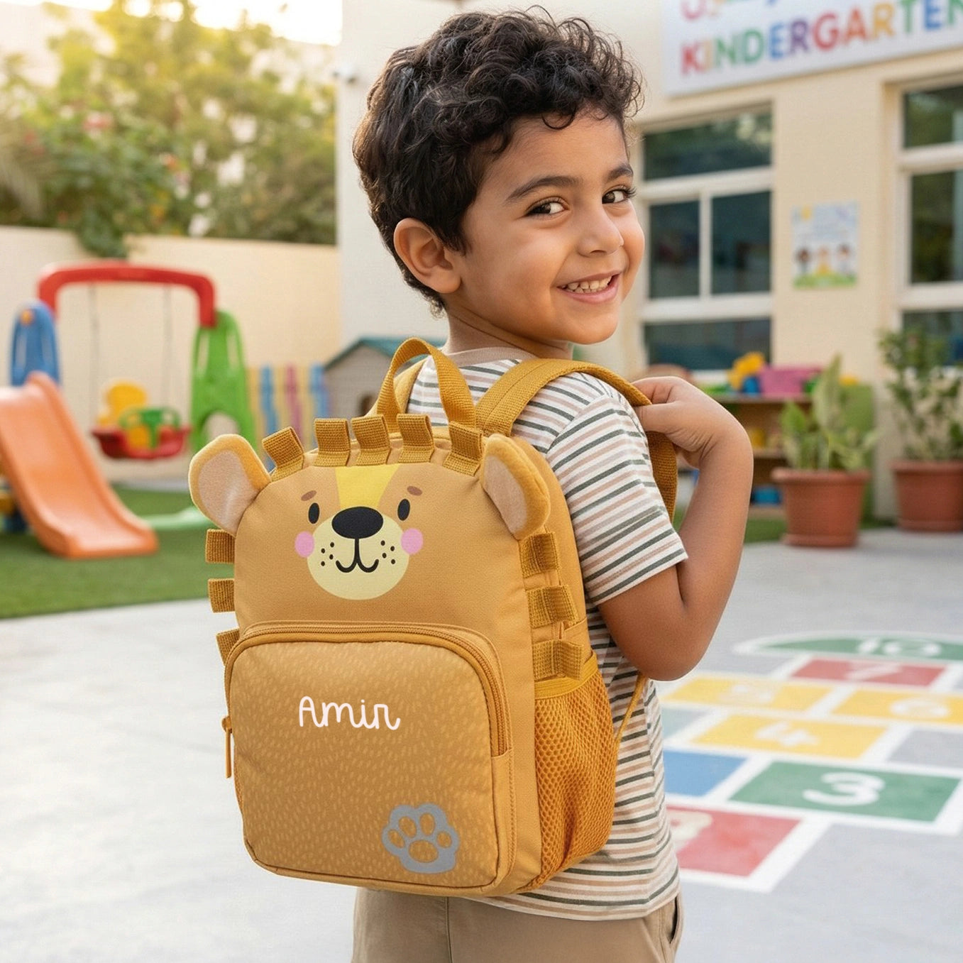 Personalisierter Kinder Rucksack "Löwe"