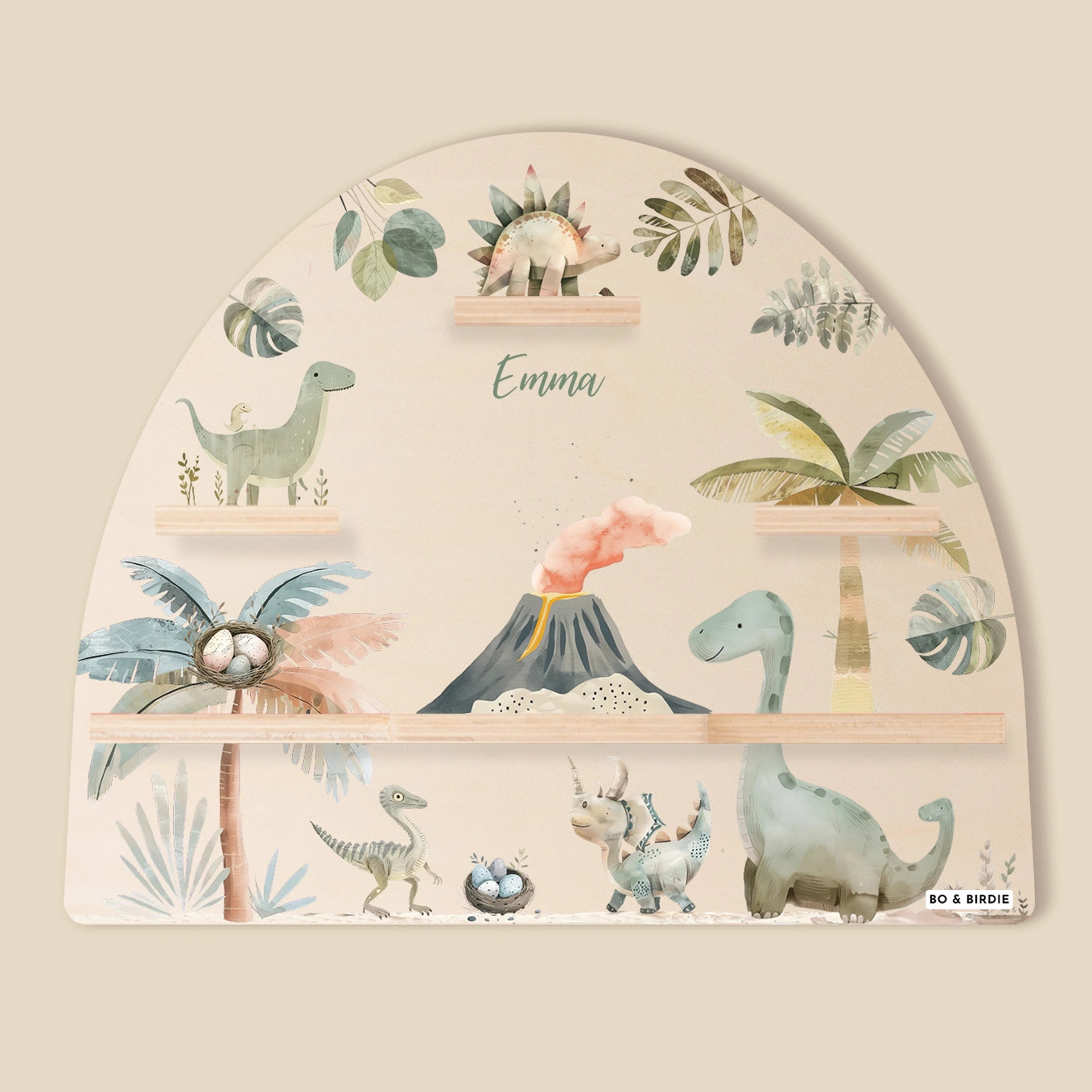 Personalisiertes Toniebox Regal "Dinosaurier"