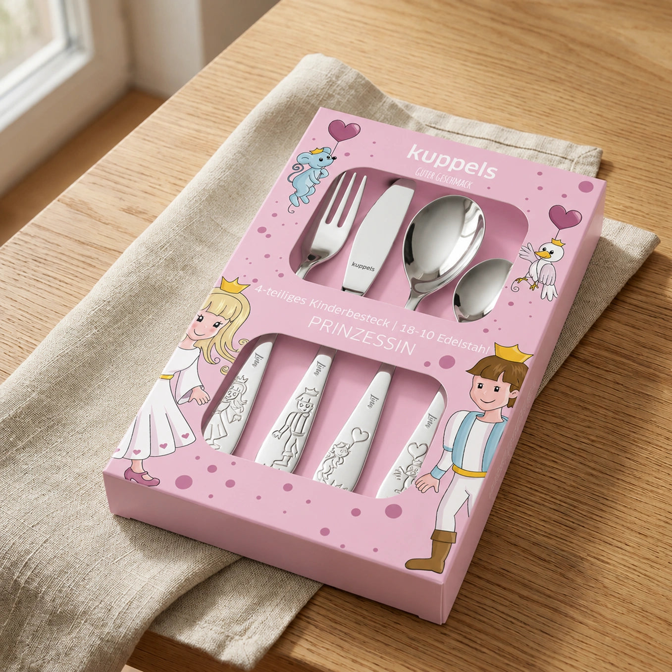Personalisiertes Amefa Kinderbesteck "Prinzessin"