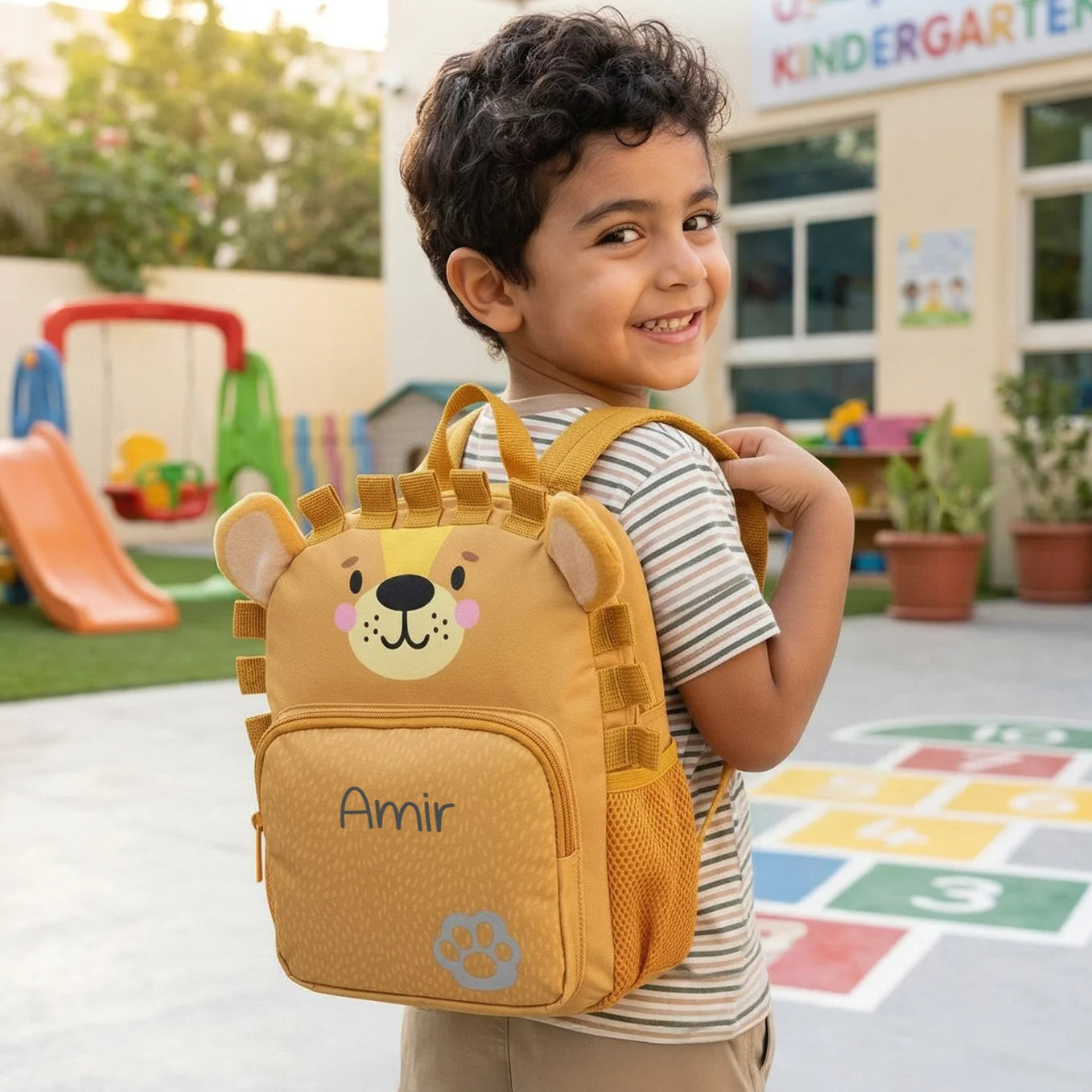 Personalisierter Kinder Rucksack "Löwe"
