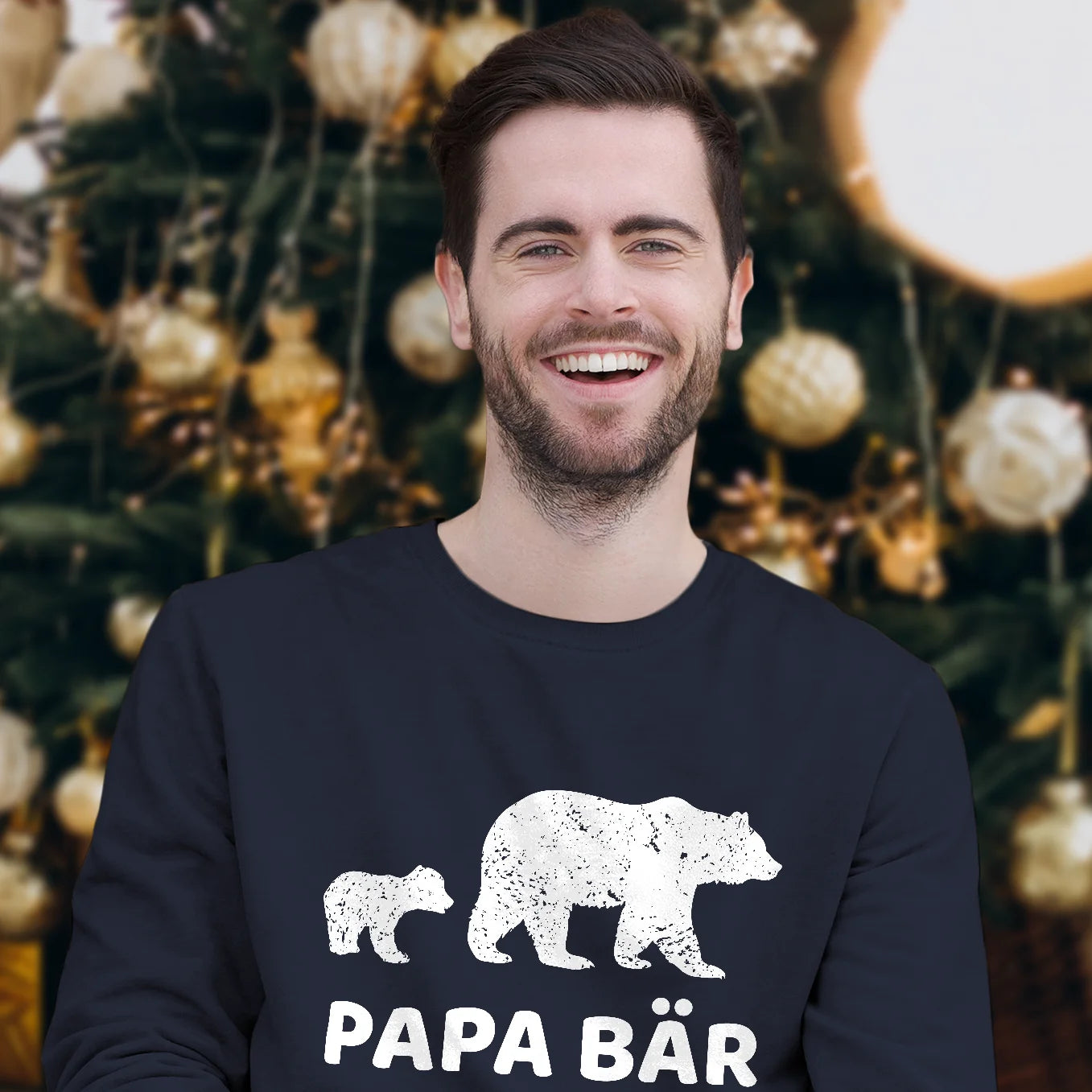 Personalisierter Partnerlook “Papa Bär” - Erwachsenen Sweater