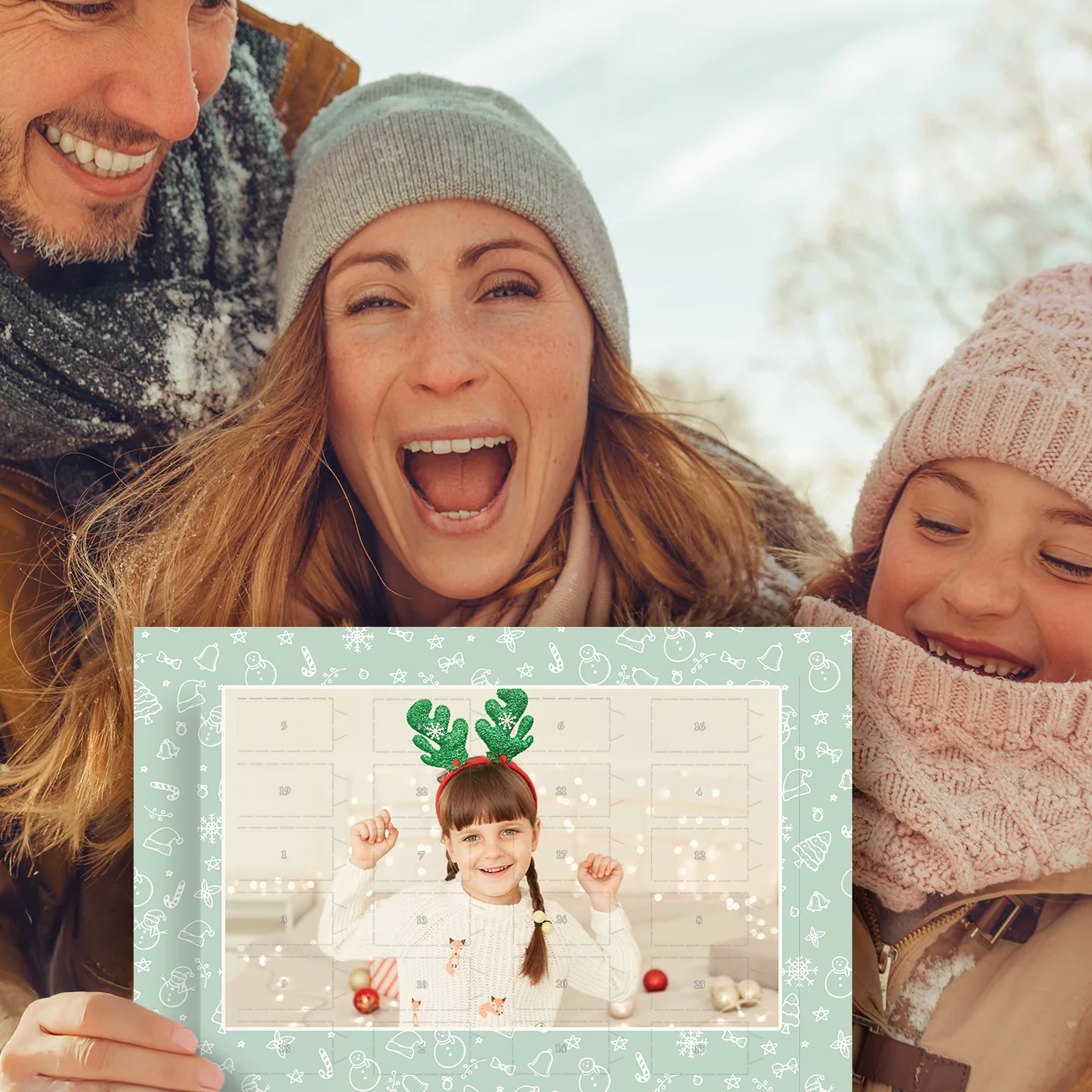 Personalisierter Ritter Sport Adventskalender "Foto"