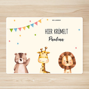 Personalisierte Tischunterlage "Konfetti"