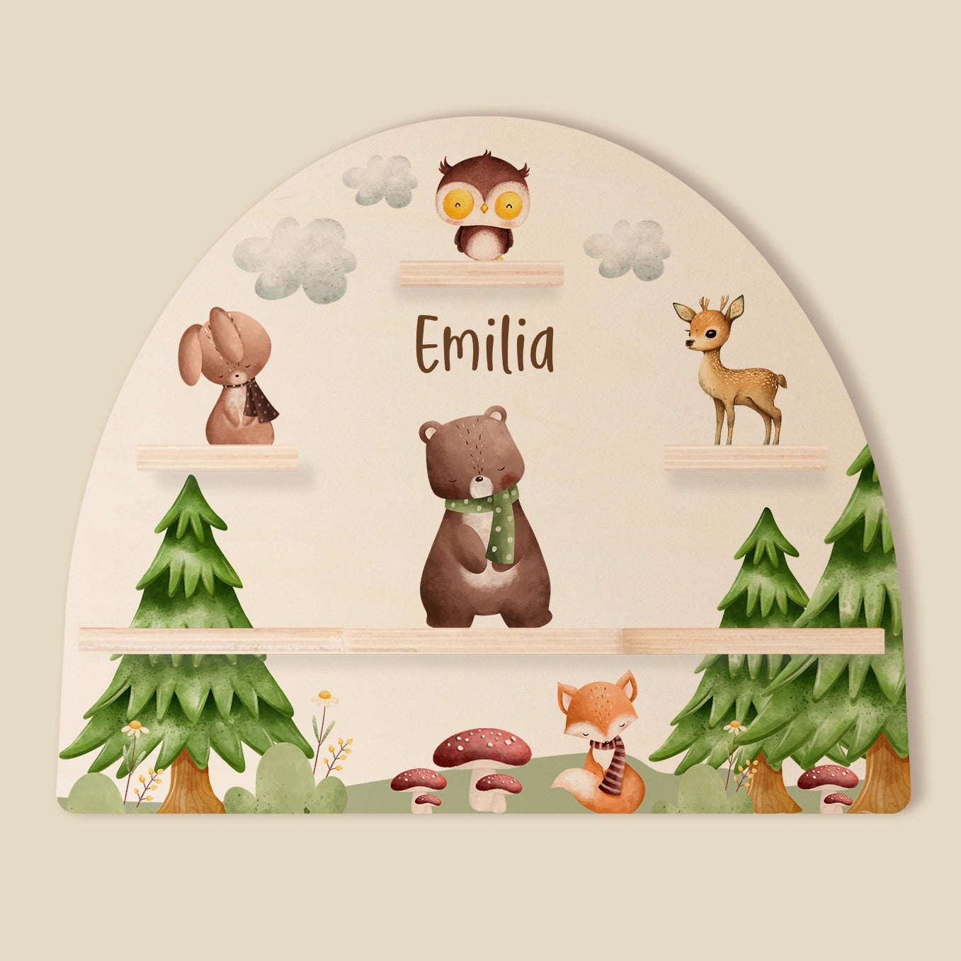 Personalisiertes Toniebox Regal "Waldtiere"