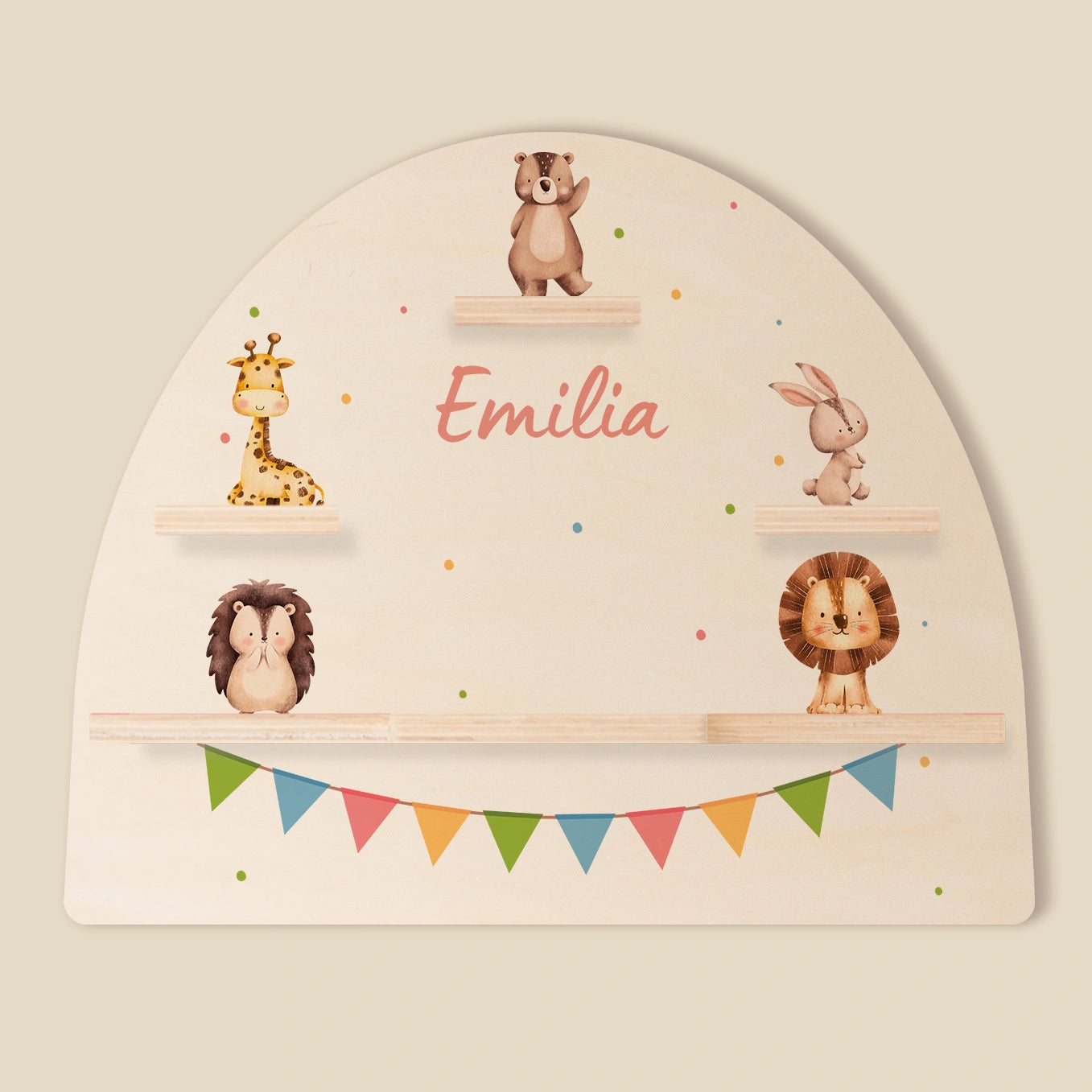 Personalisiertes Toniebox Regal "Konfetti"