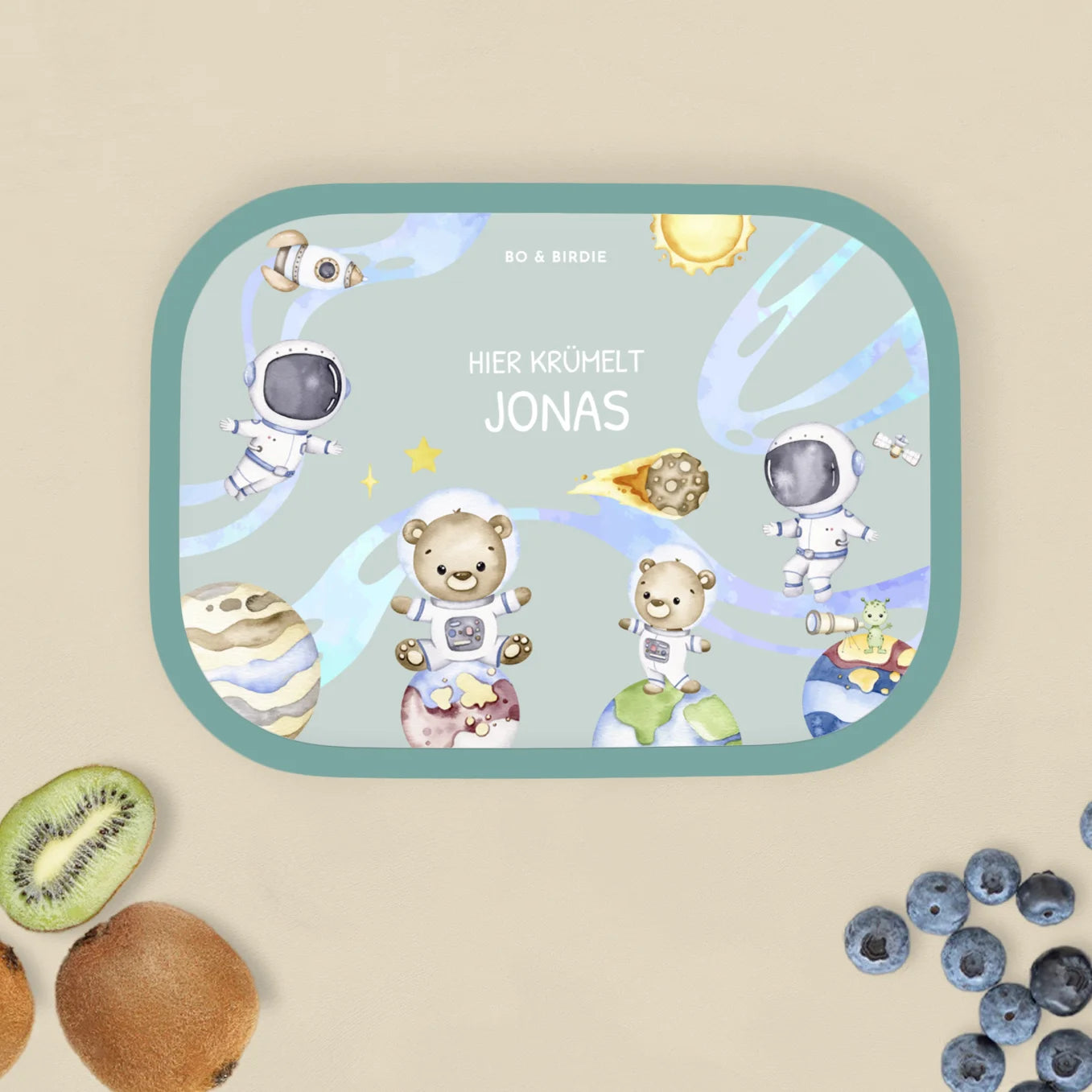 Personalisierte Mepal Brotdose "Astronauten Weltall" Bo & Birdie