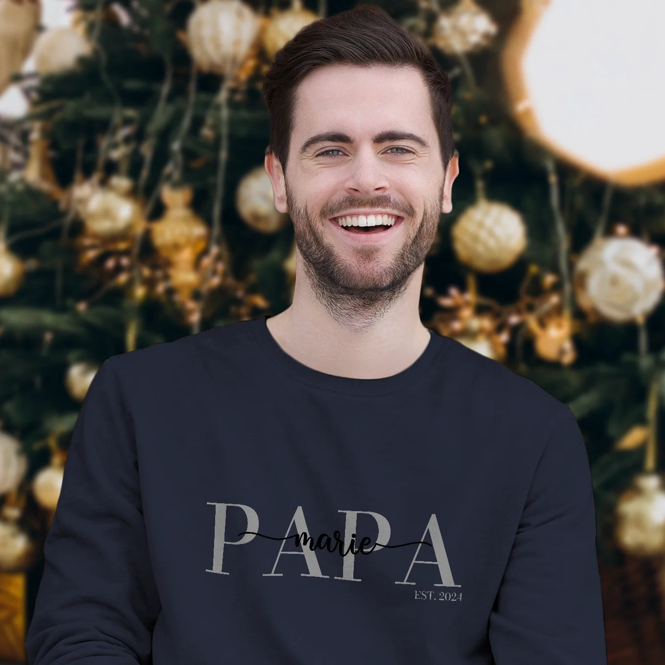 Personalisierter Erwachsenen Sweater "Mama / Papa" 2. Teil vom Partnerlook Bo & Birdie