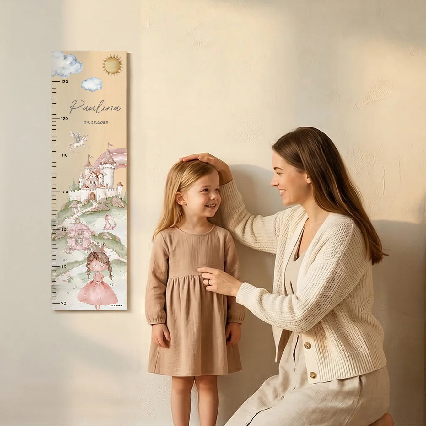 Personalisierte Messlatte "Prinzessin"