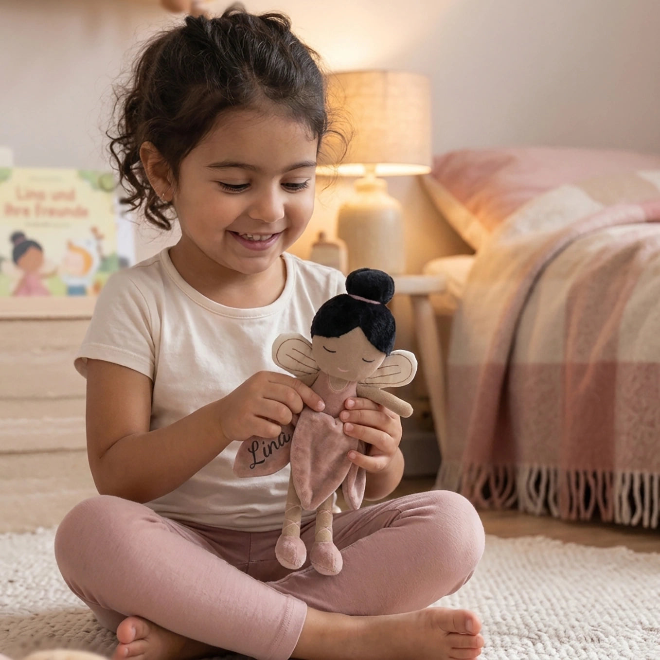Personalisierte Kuschelpuppe "Fee"