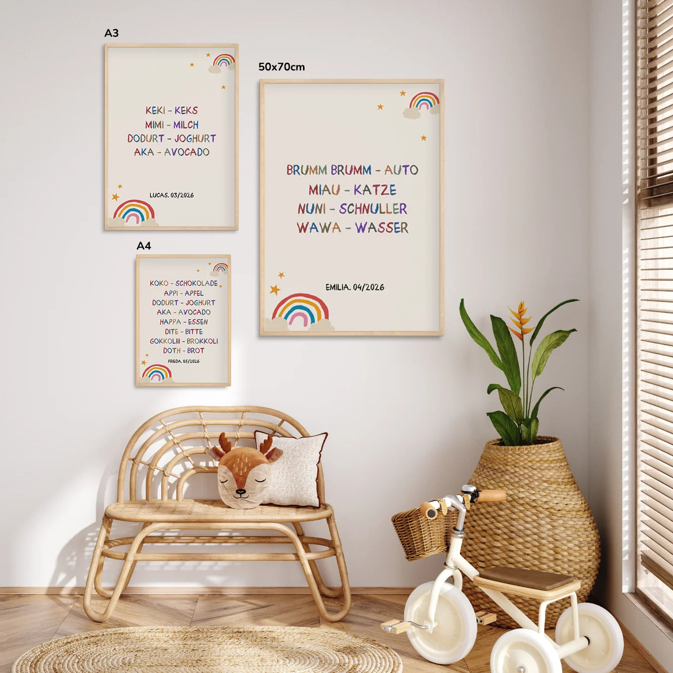 Personalisiertes Poster “Erste Worte”