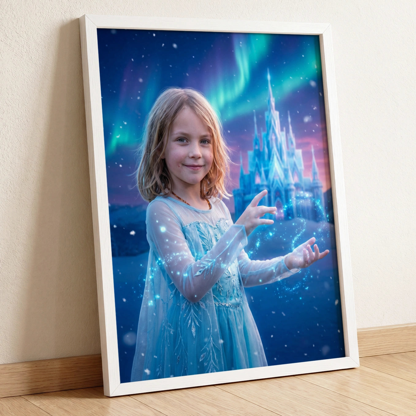Personalisiertes Kinderposter "Eisprinzessin"
