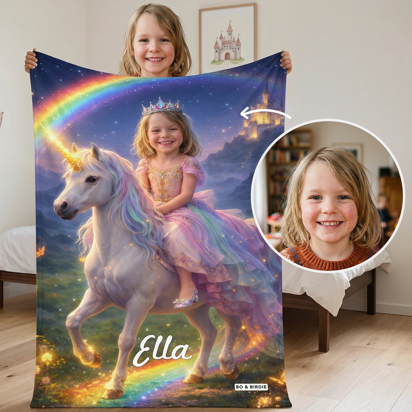 Personalisierte Decke "Prinzessin"