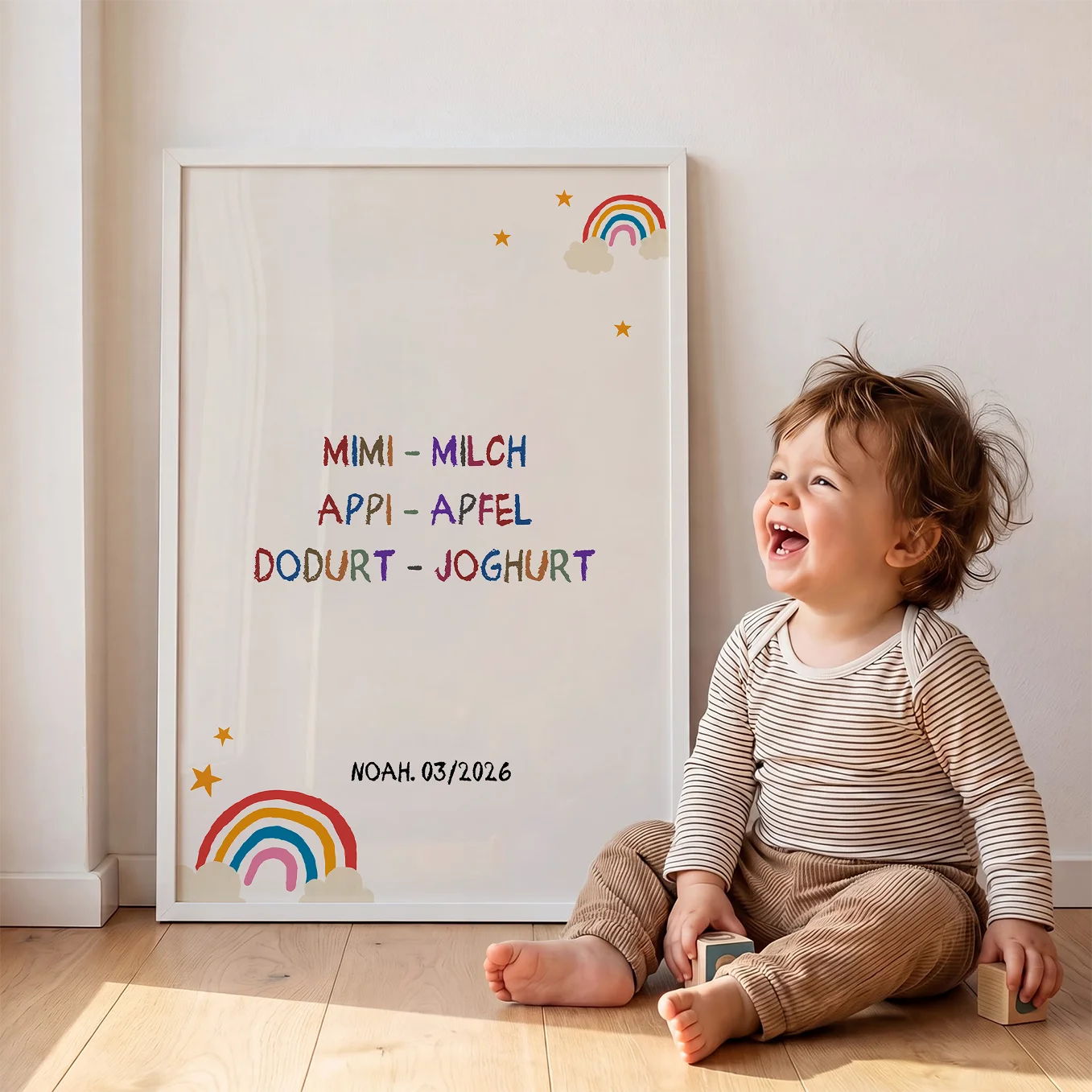 Personalisiertes Poster “Erste Worte”