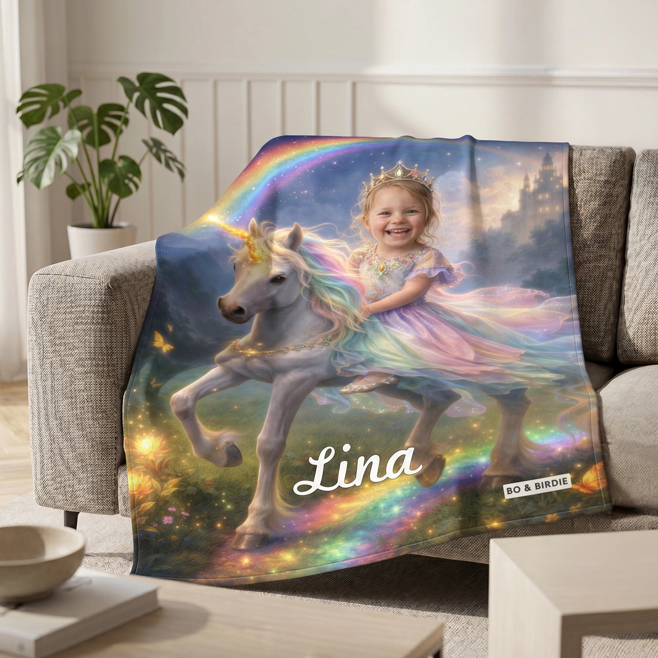 Personalisierte Decke "Prinzessin"