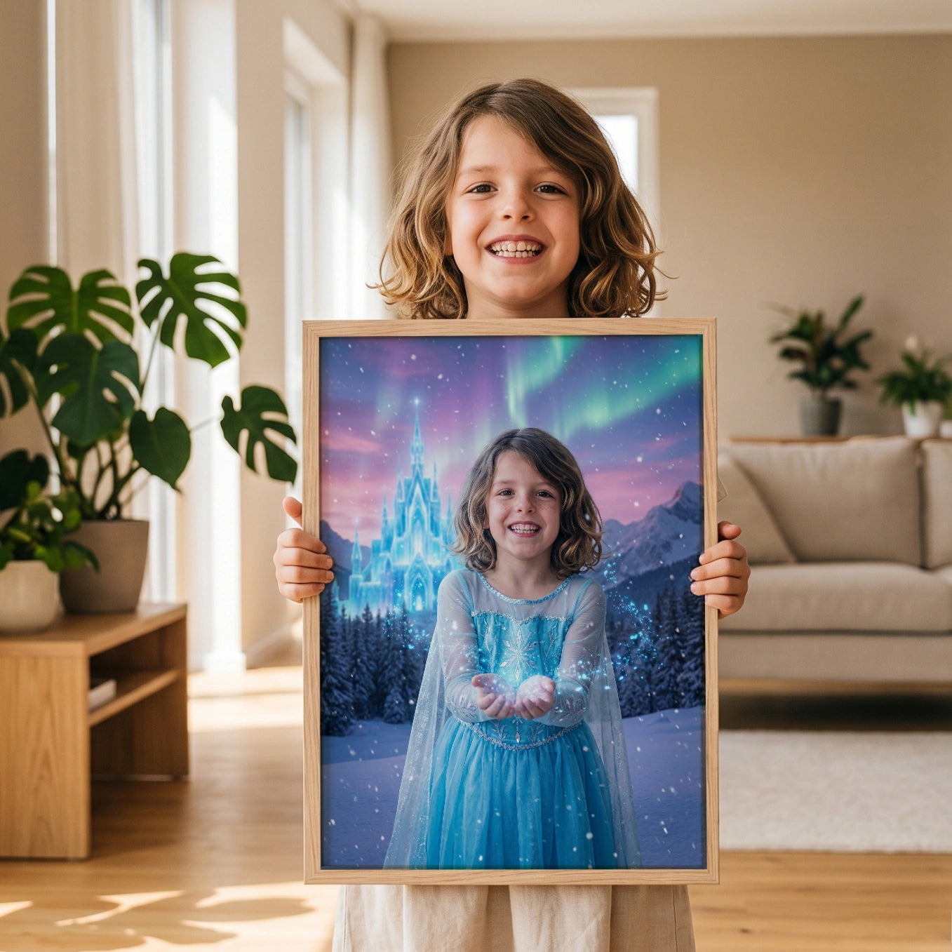 Personalisiertes Kinderposter "Eisprinzessin"