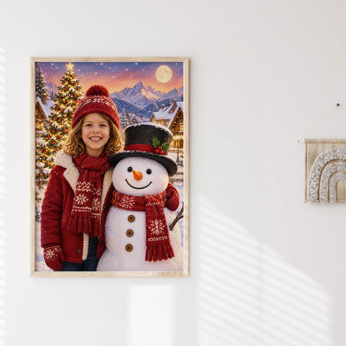 Personalisiertes Kinderposter "Schneezauber"