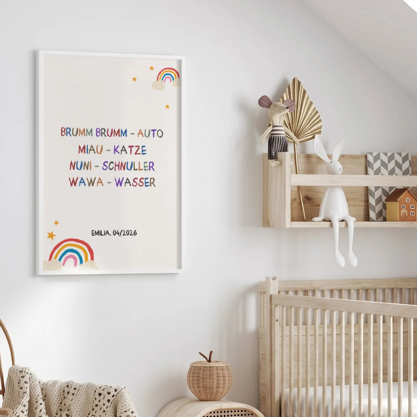 Personalisiertes Poster “Erste Worte”