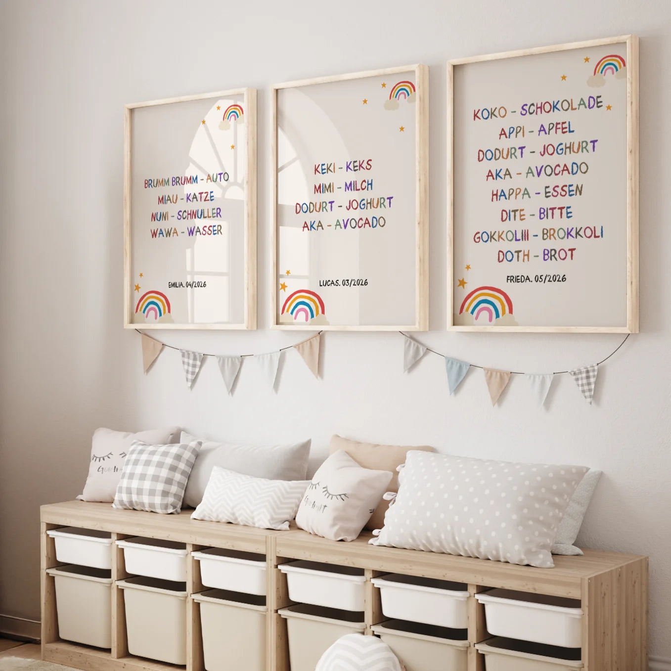 Personalisiertes Poster “Erste Worte”