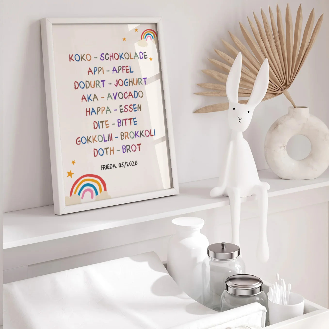 Personalisiertes Poster “Erste Worte”