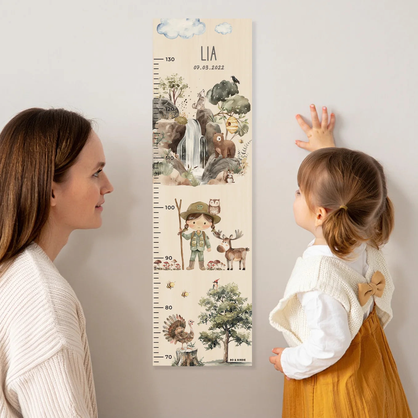 Personalisierte Messlatte "Wildnis"