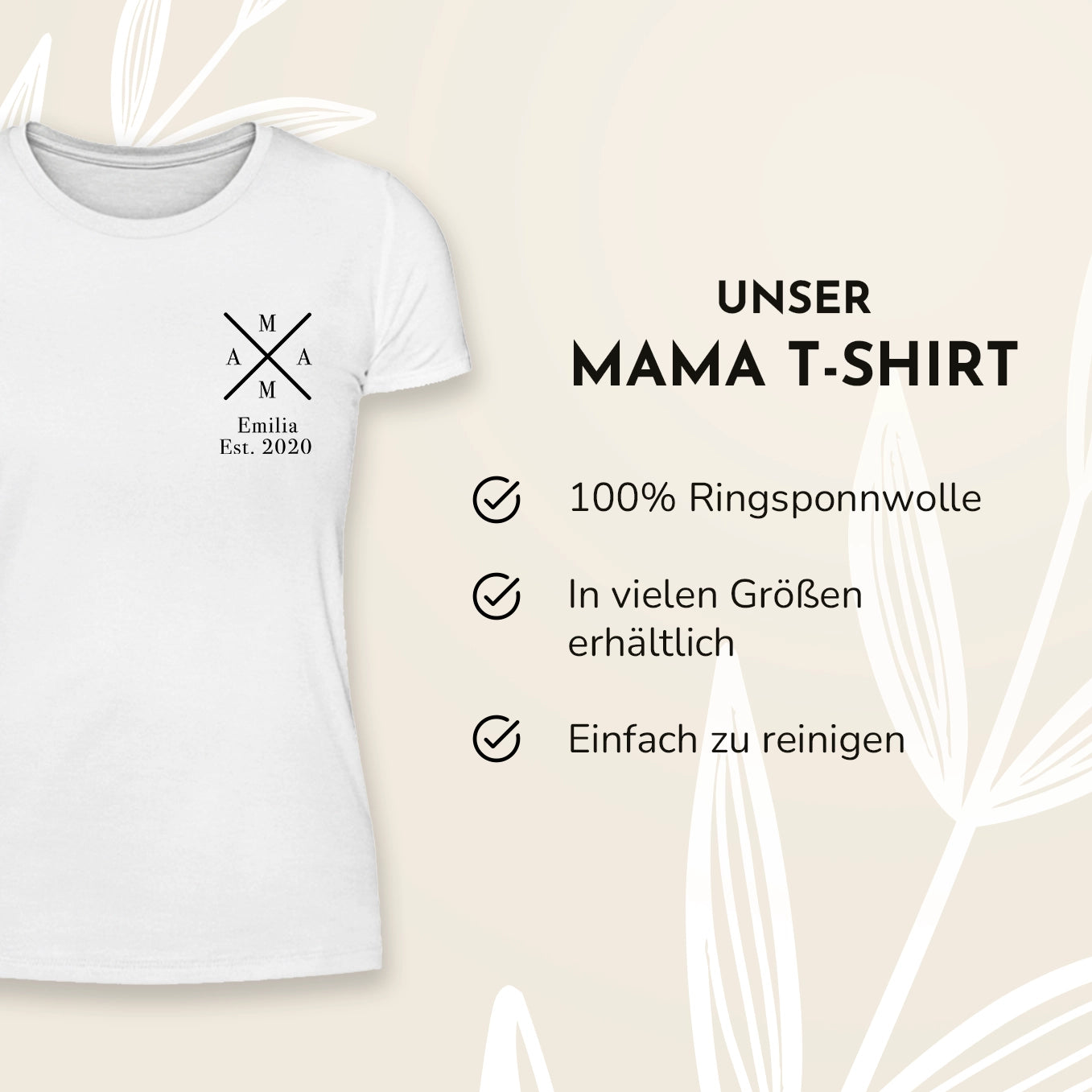 Personalisiertes T-Shirt "MAMA"