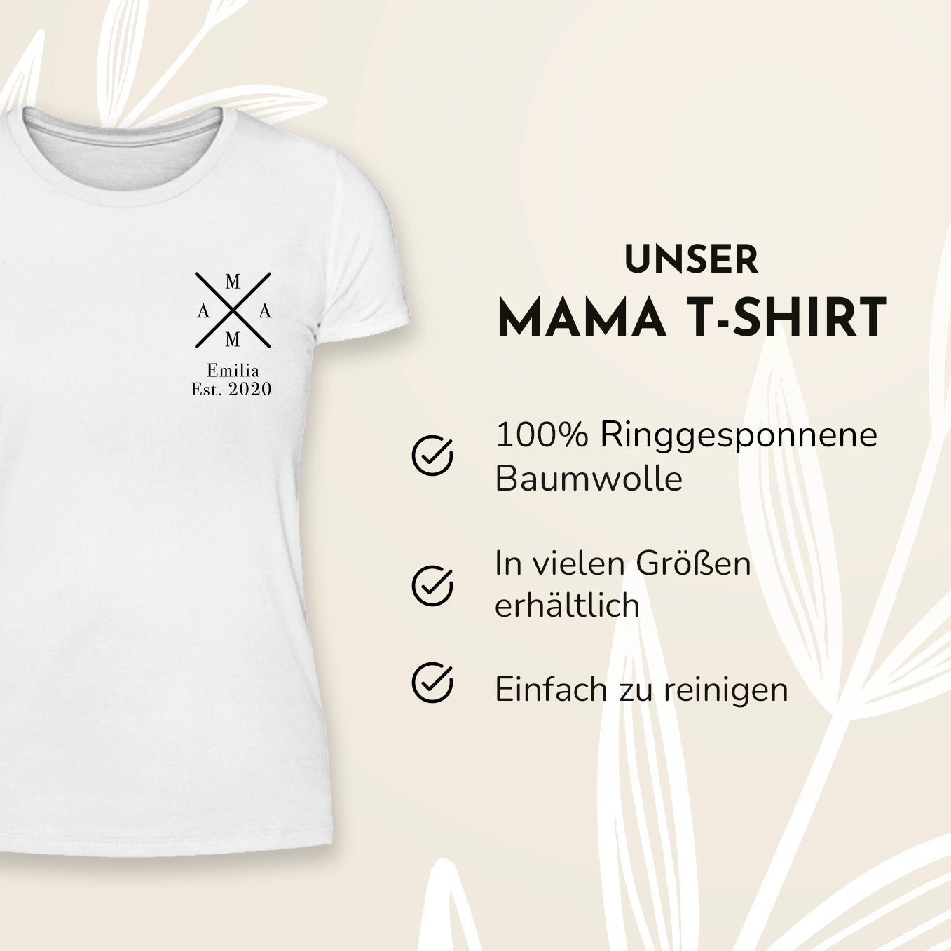 Personalisierter Partnerlook für Mama und Kind “MAMA - MINI”