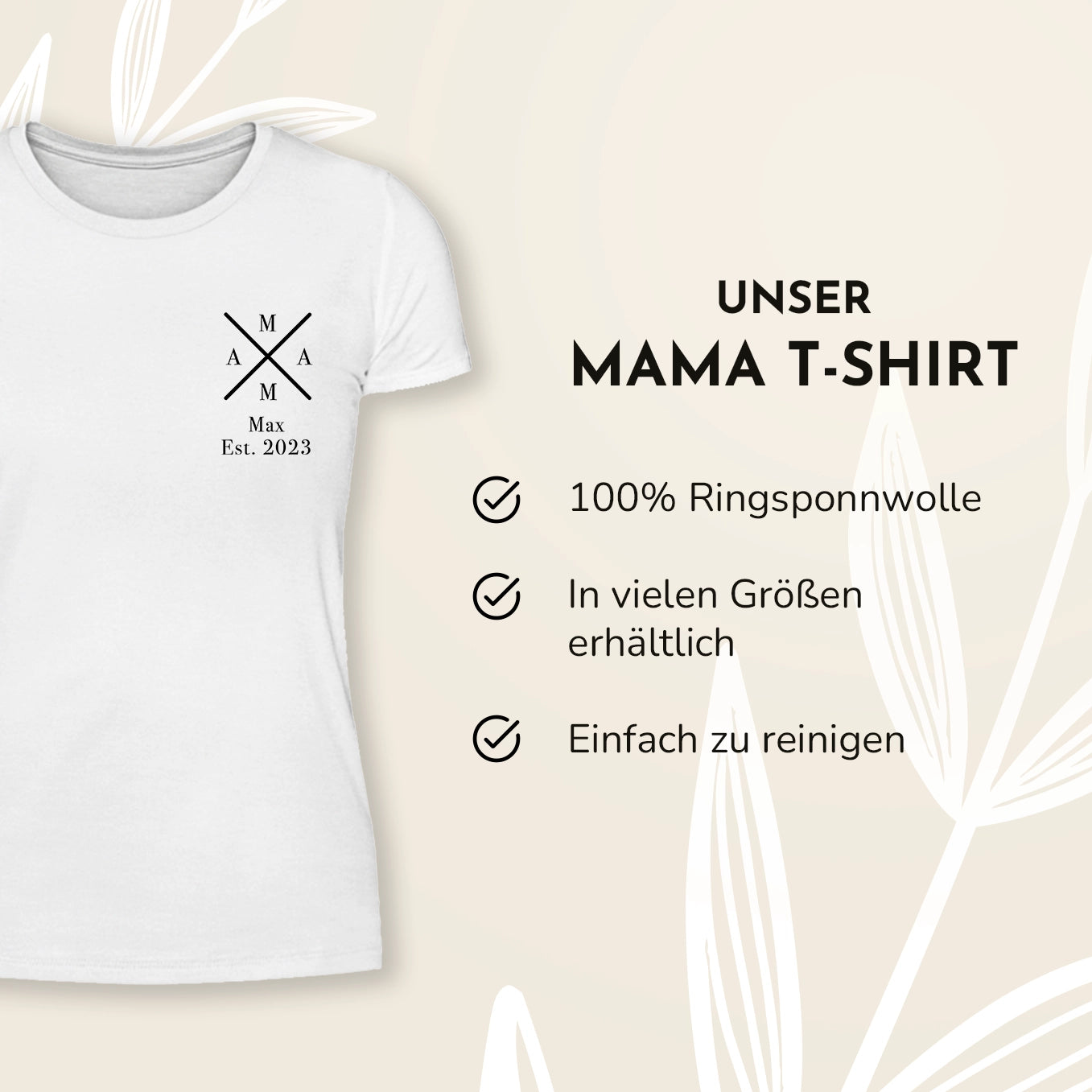 Personalisierter Partnerlook für Mama und Baby “MAMA - MINI”