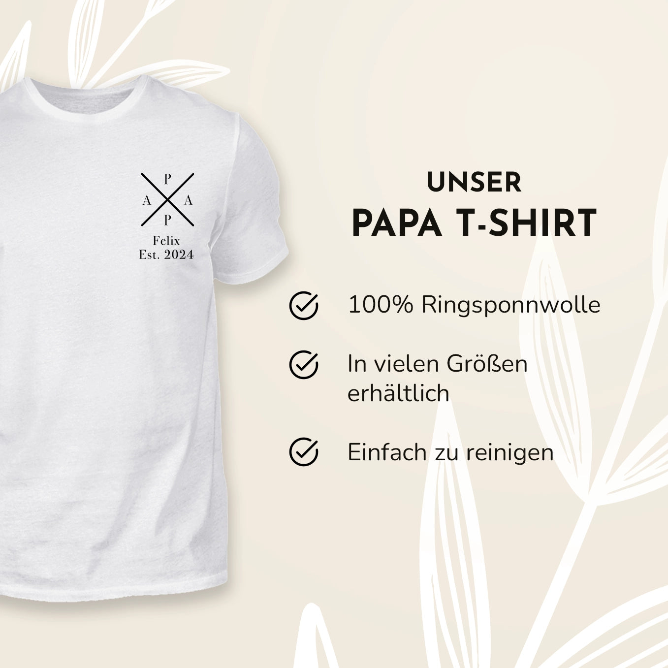 Personalisierter Partnerlook für Papa und Baby “Papa - MINI”