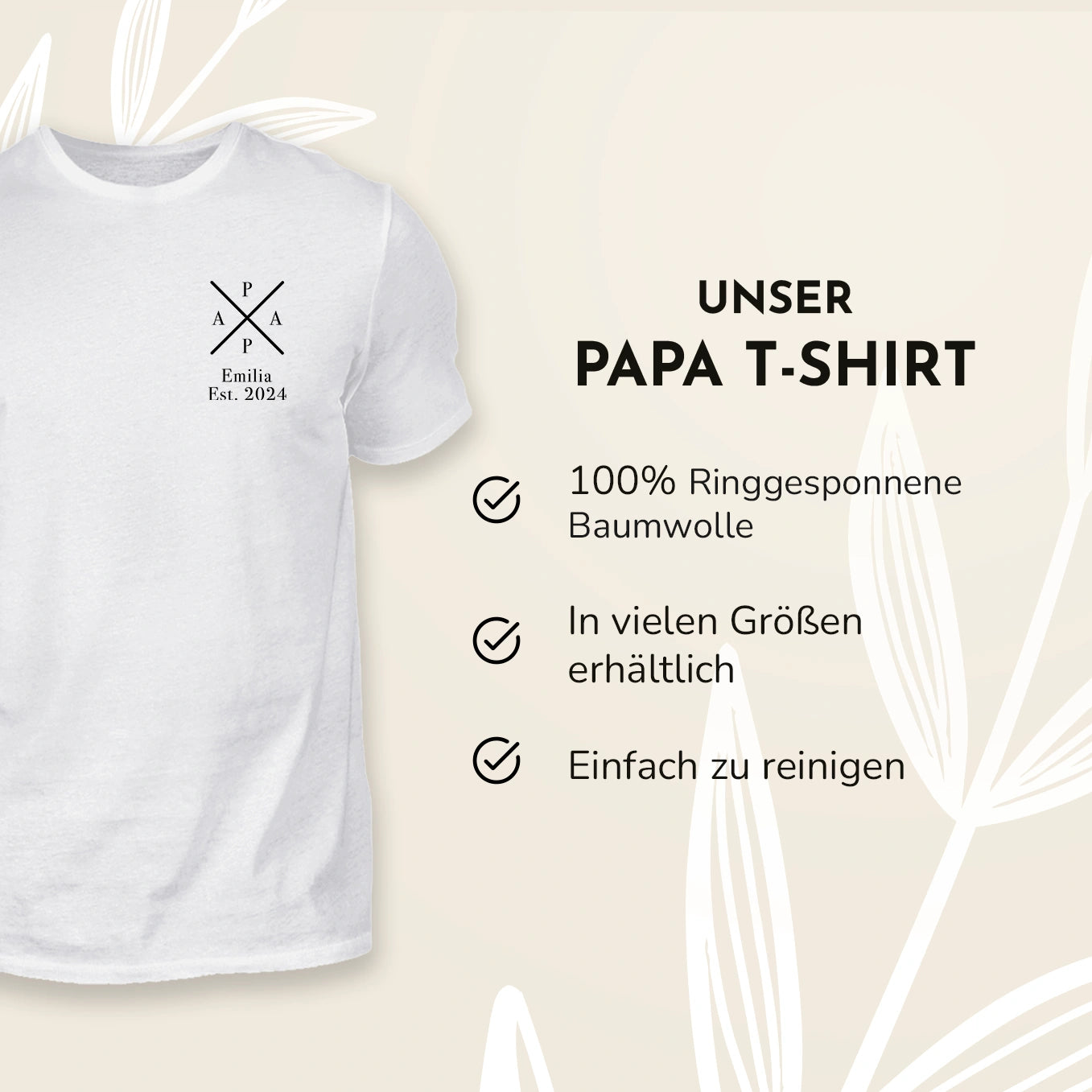 Personalisierter Partnerlook für Papa und Baby “Papa - MINI”