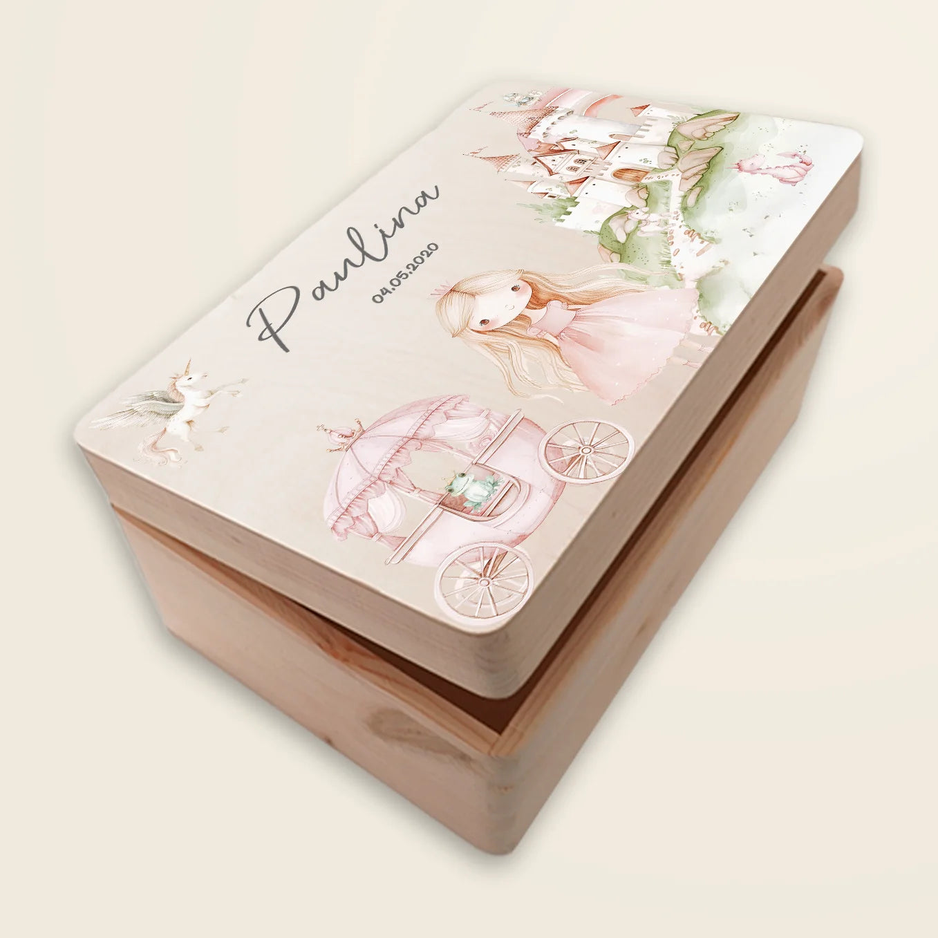 Personalisierte Erinnerungsbox "Prinzessin" Bo & Birdie