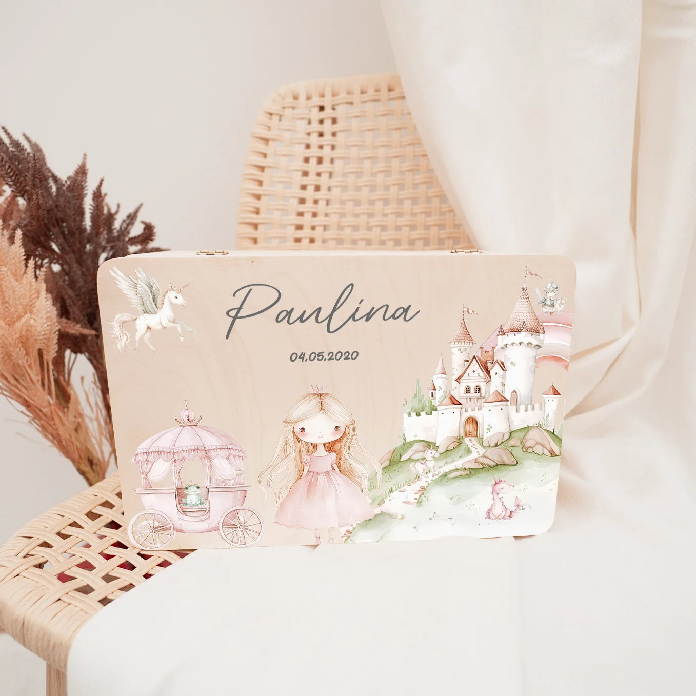 Personalisierte Erinnerungsbox "Prinzessin" Bo & Birdie