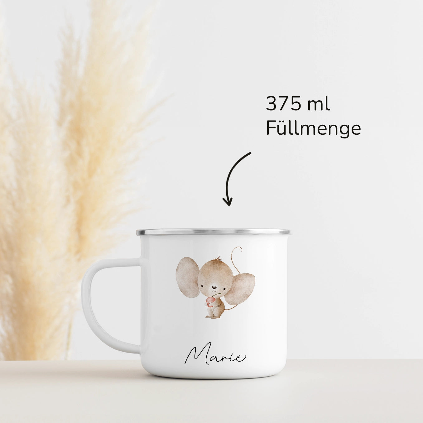 Personalisierte Kindertasse "Tiere" Bo & Birdie