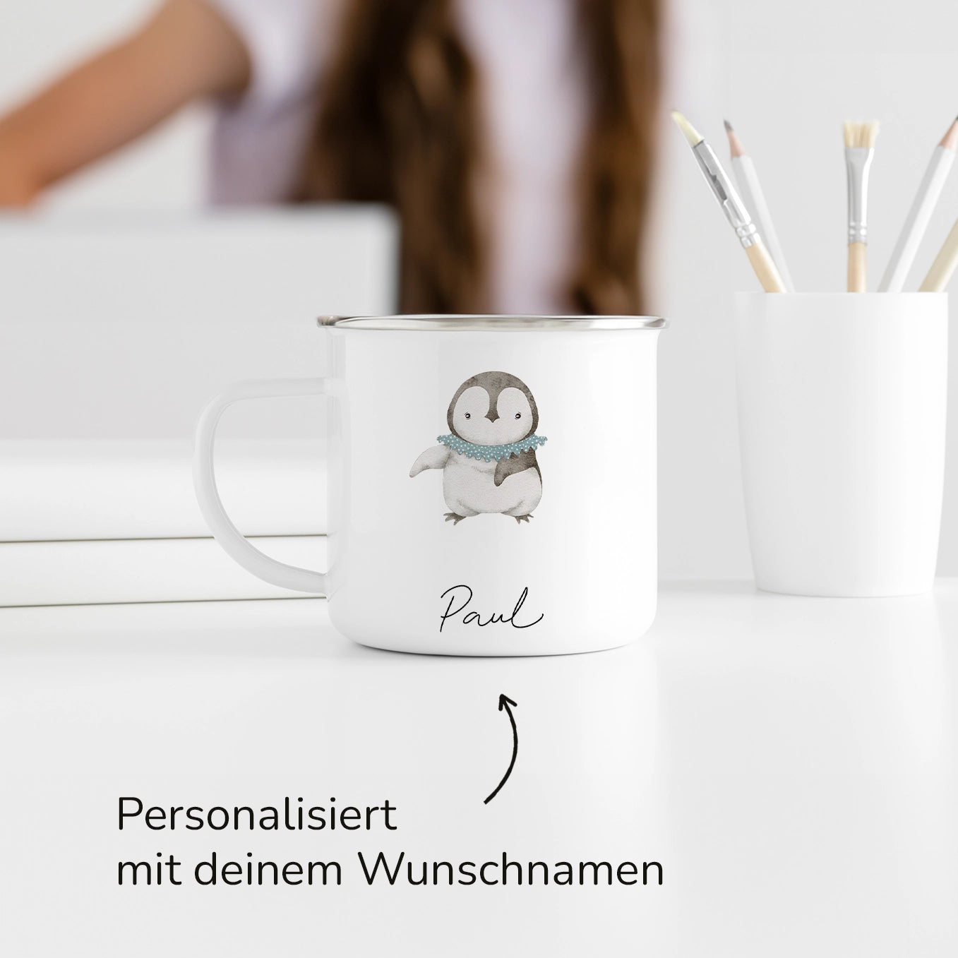 Personalisierte Kindertasse "Tiere" Bo & Birdie