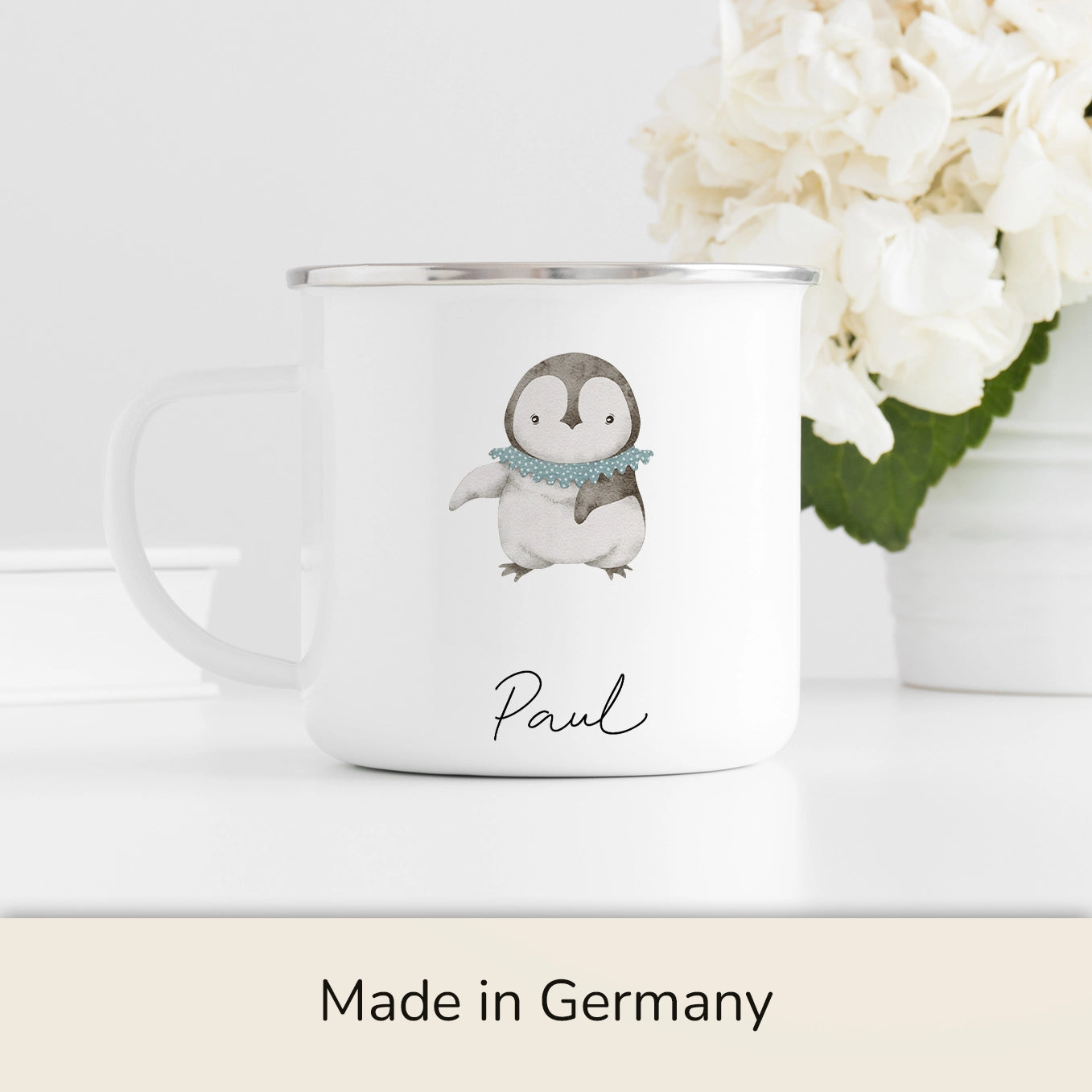 Personalisierte Kindertasse "Tiere" Bo & Birdie