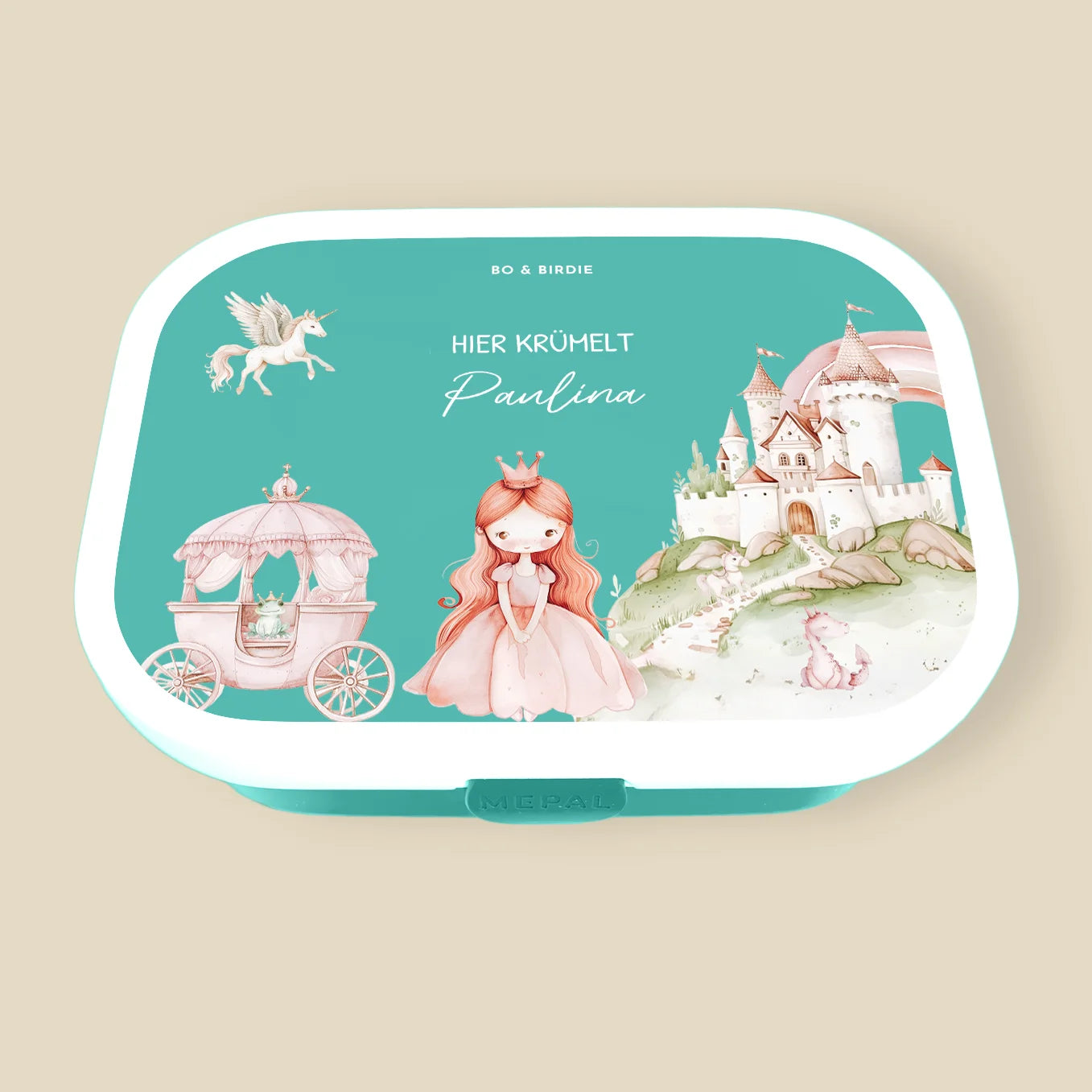 Personalisierte Mepal Brotdose "Prinzessin" Bo & Birdie