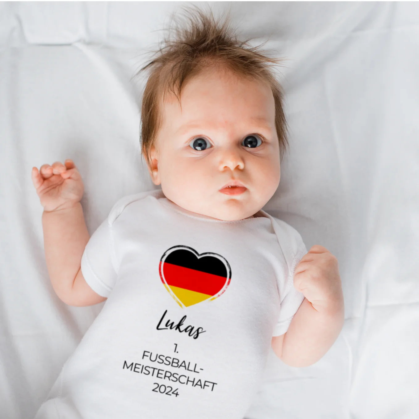 Personalisierter Baby Fußball-Body "Europameisterschaft" Bo & Birdie