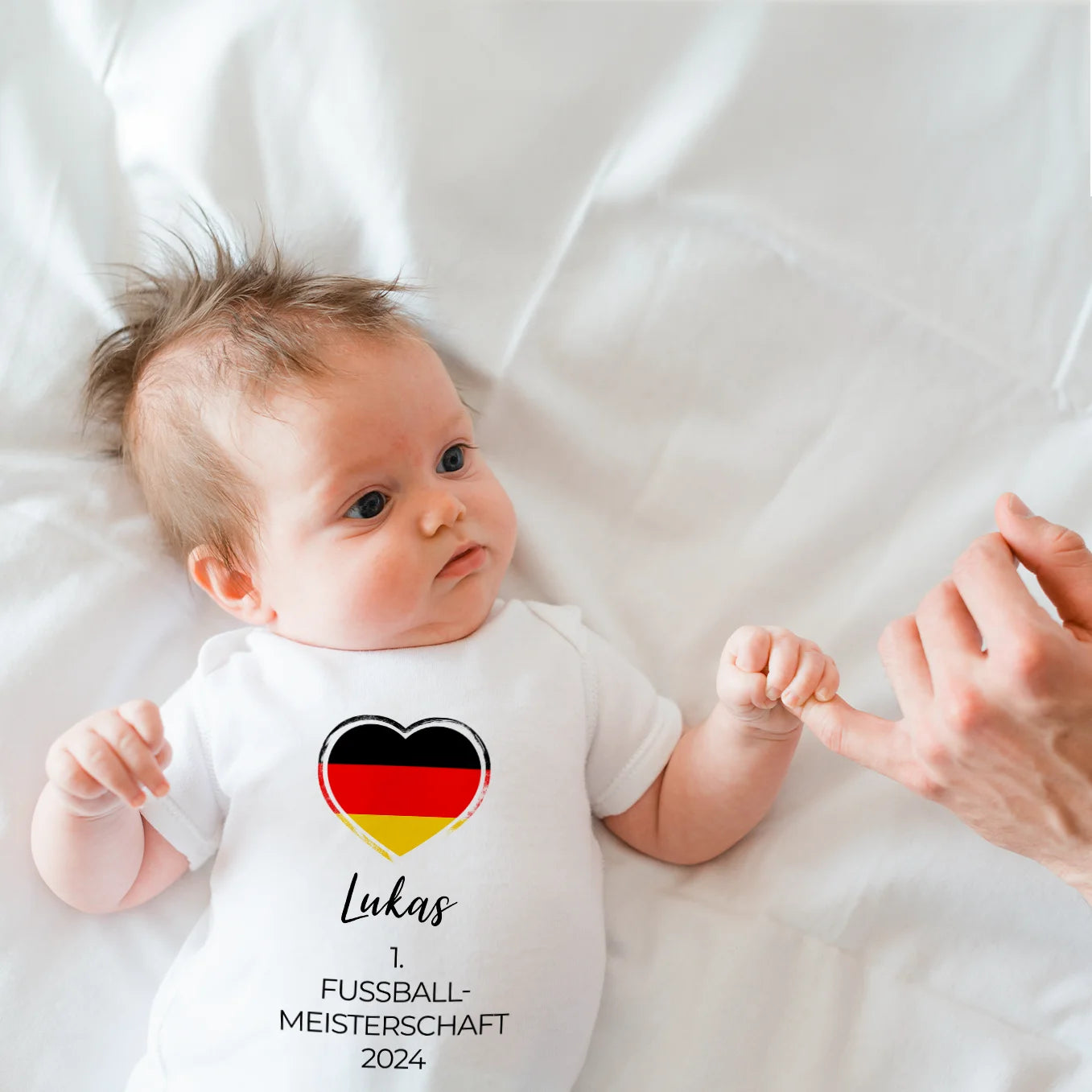 Personalisierter Baby Fußball-Body "Europameisterschaft" Bo & Birdie