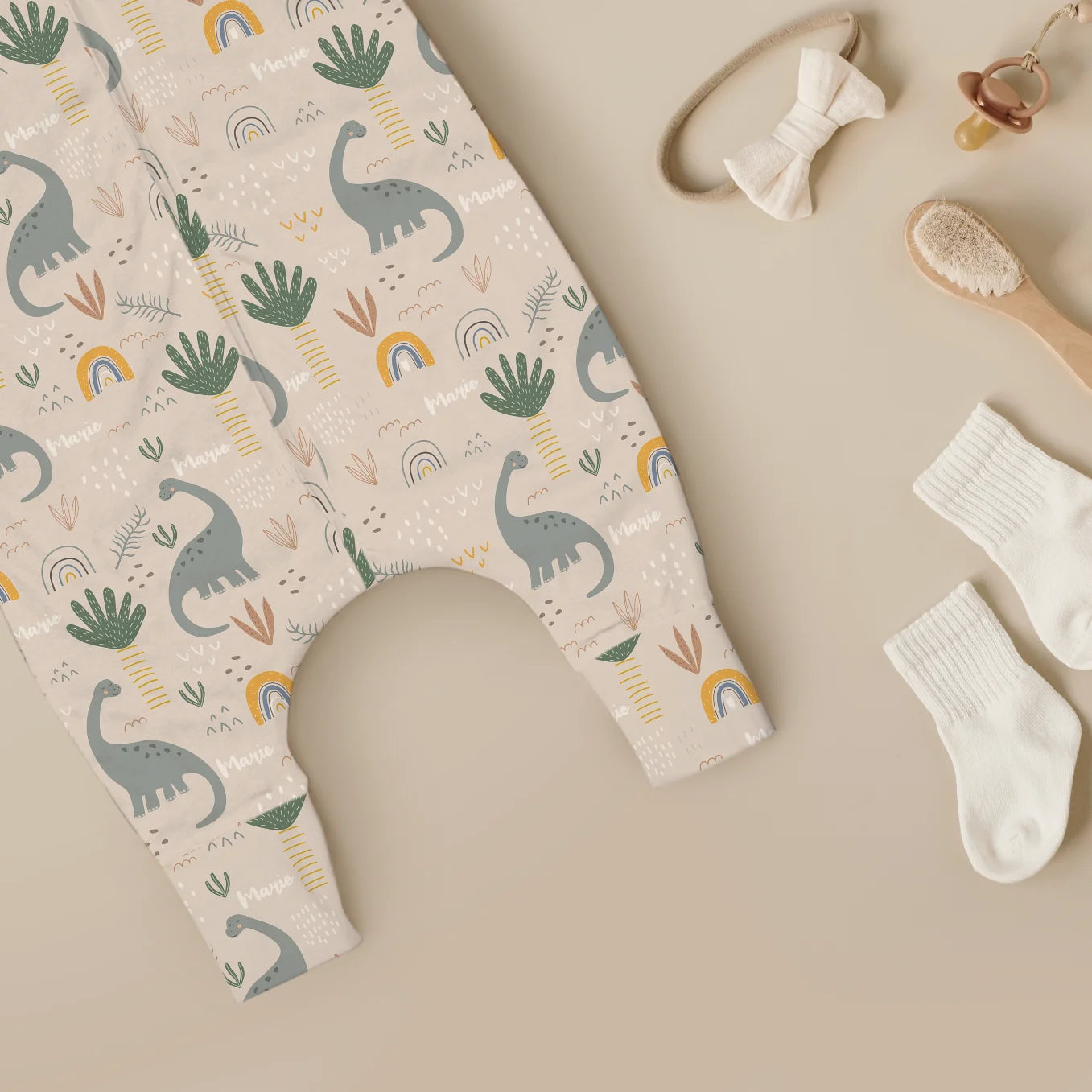 Personalisierter Baby Schlafsack "Dinosaurier" Bo & Birdie