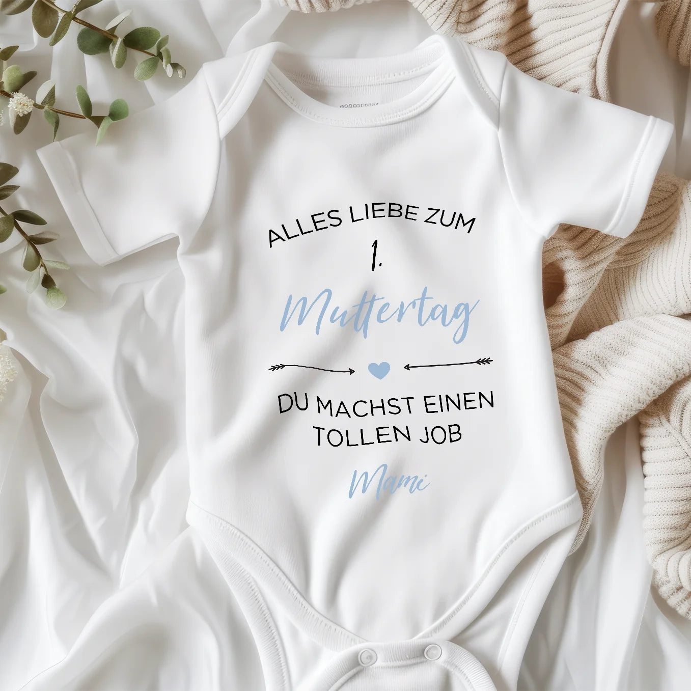 Personalisierter Babybody "Alles Liebe zum Muttertag" Bo & Birdie