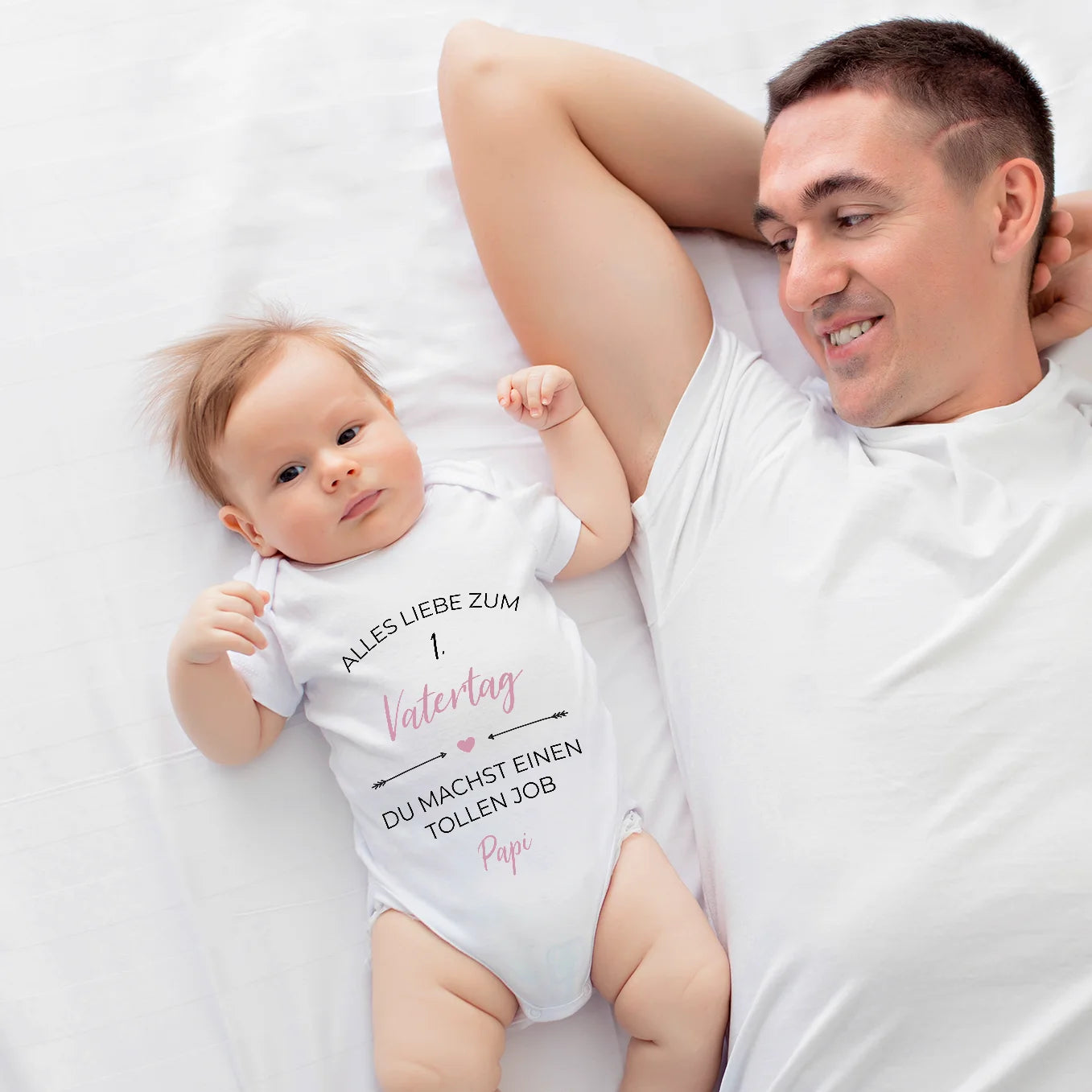 Personalisierter Babybody "Alles Liebe zum Vatertag" Bo & Birdie