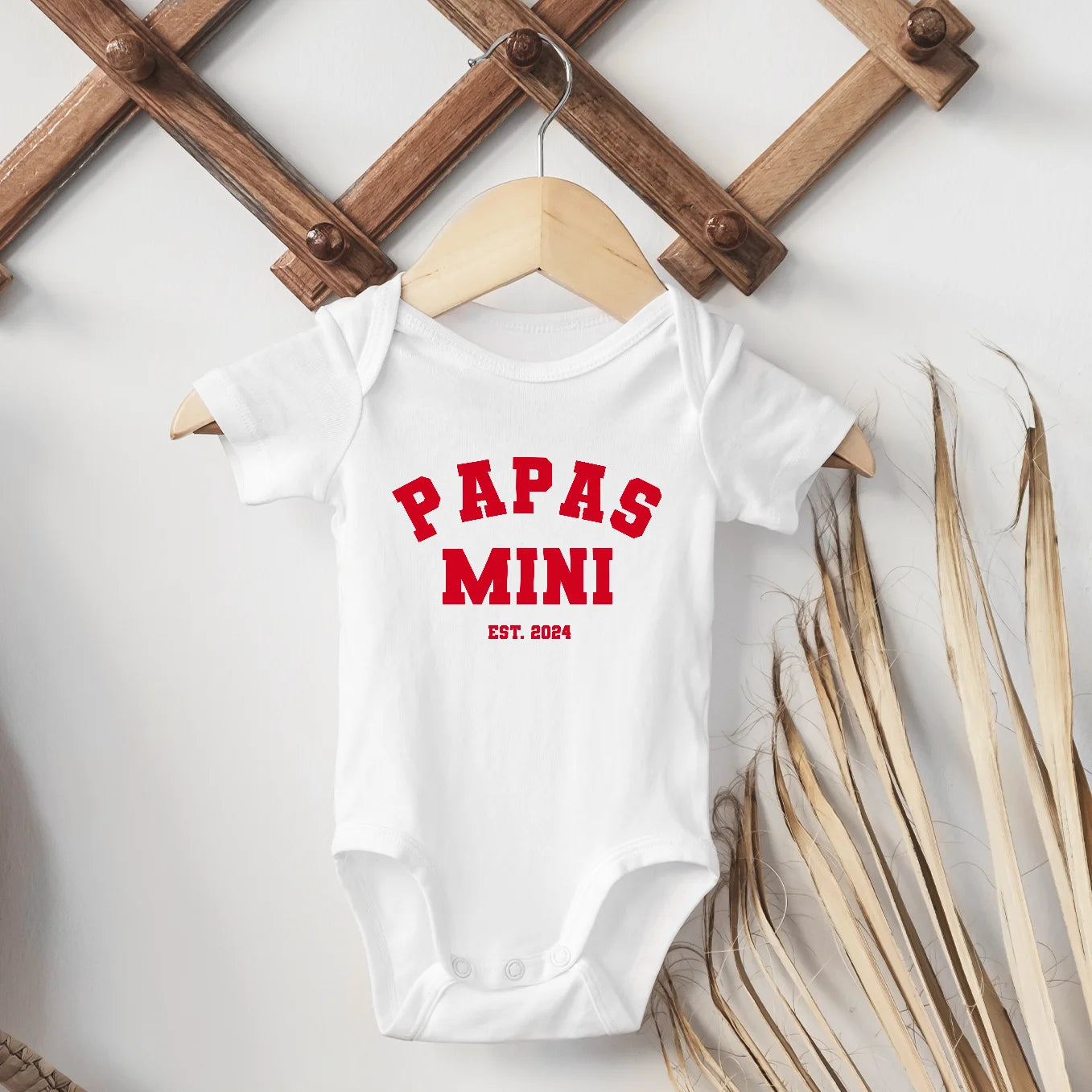 Personalisierter Babybody "Papas / Mamas Mini" 1. Teil vom Partnerlook Bo & Birdie