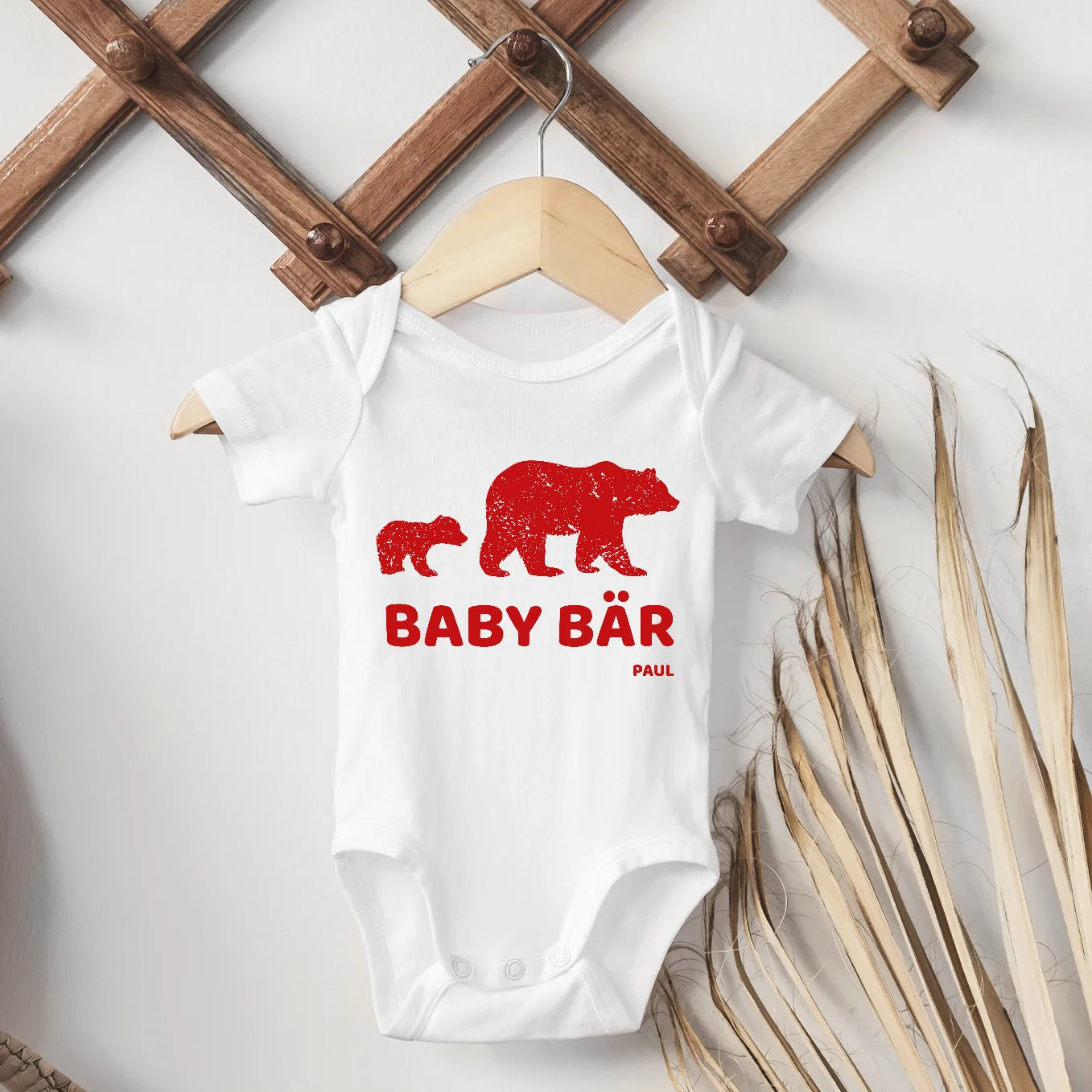 Personalisierter Partnerlook “Baby Bär” - Babybody Bo & Birdie