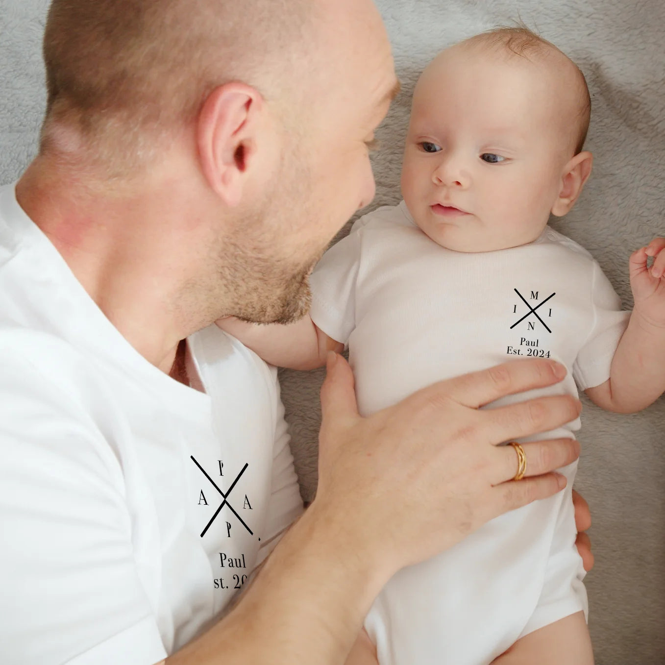 Personalisierter Partnerlook für Papa und Baby “Papa - MINI” Bo & Birdie