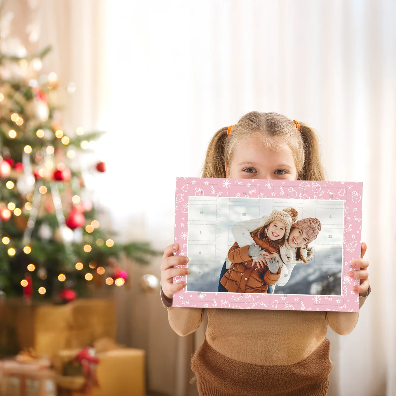 Personalisierter Ritter Sport Adventskalender "Foto" Bo & Birdie