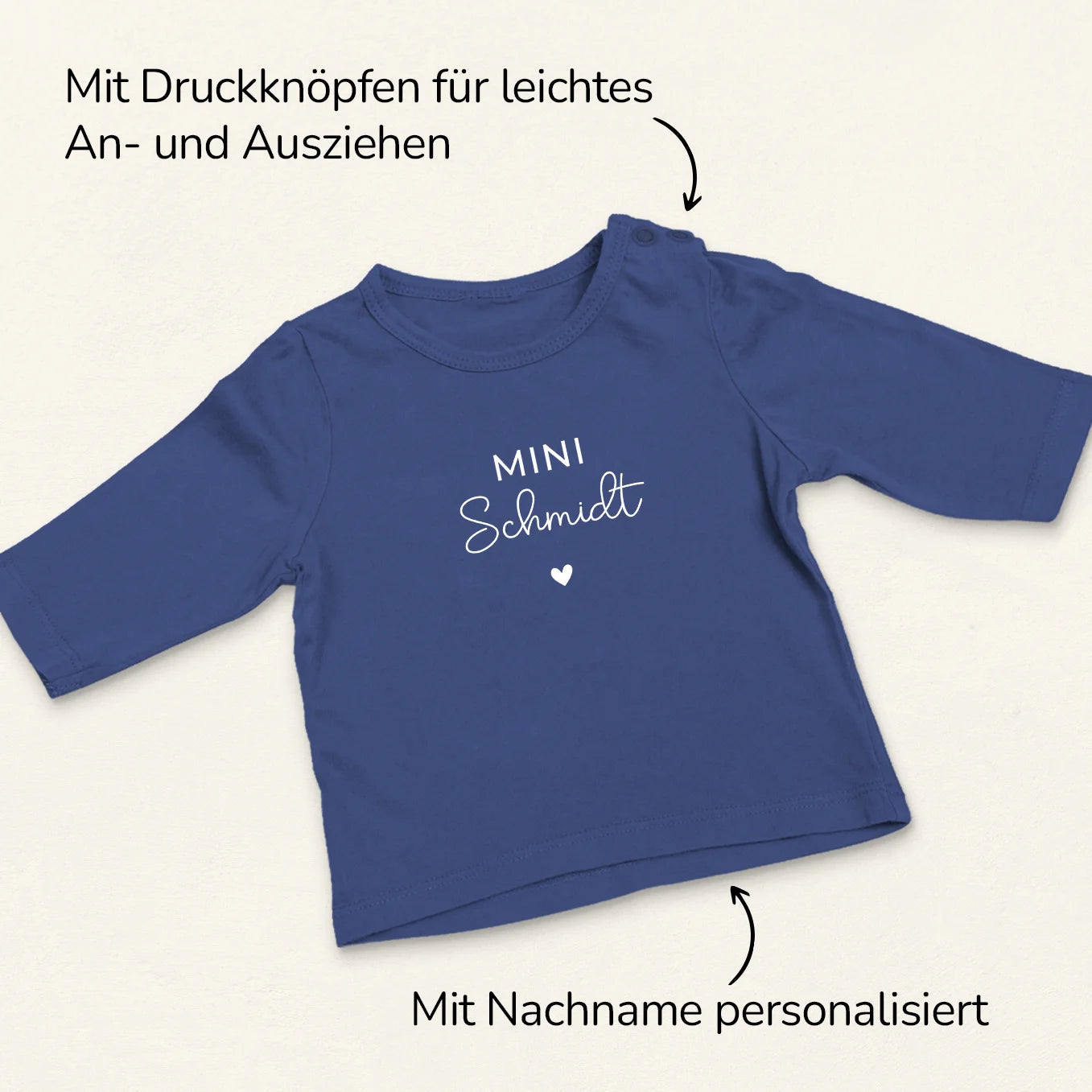 Personalisiertes Baby Sweatshirt "Nachname"