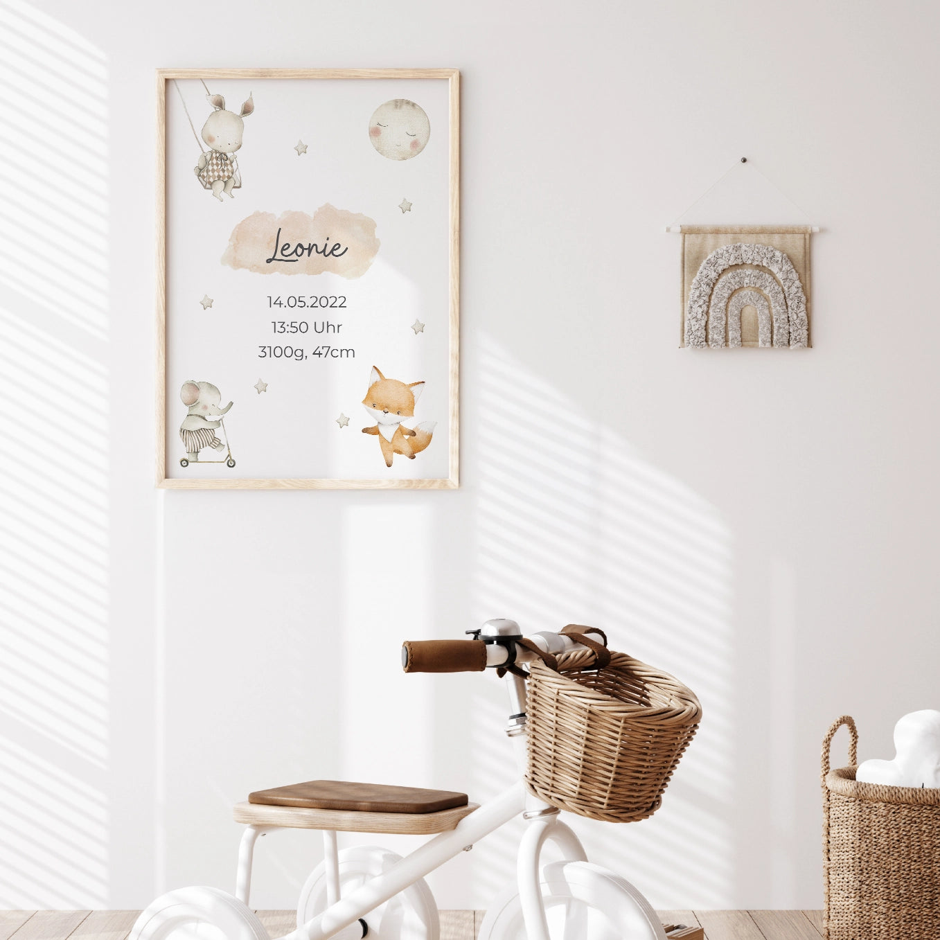 Personalisiertes Poster "Sterne" Bo & Birdie