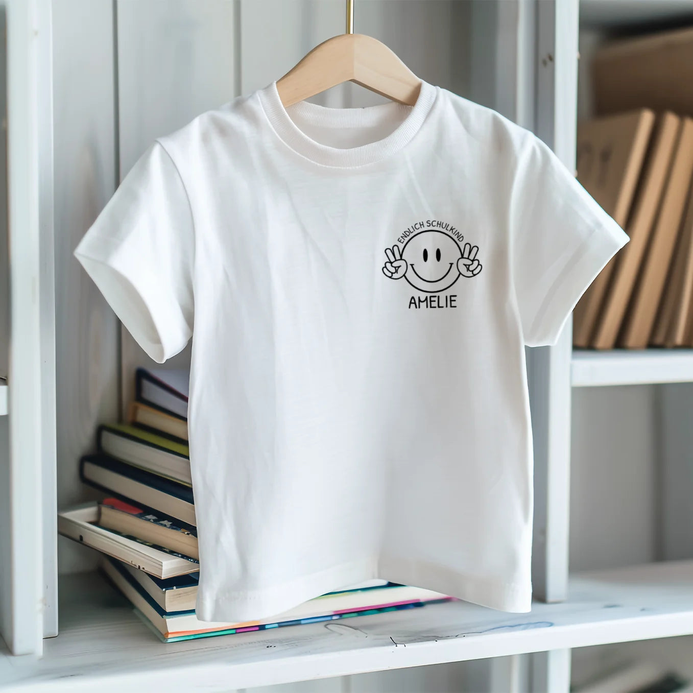 Personalisiertes T-Shirt "Endlich Schulkind" Bo & Birdie