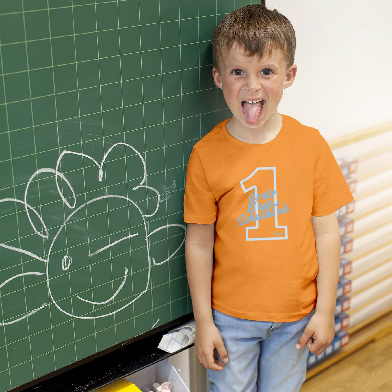 Personalisiertes T-Shirt “Erste Klasse Schulkind” Bo & Birdie